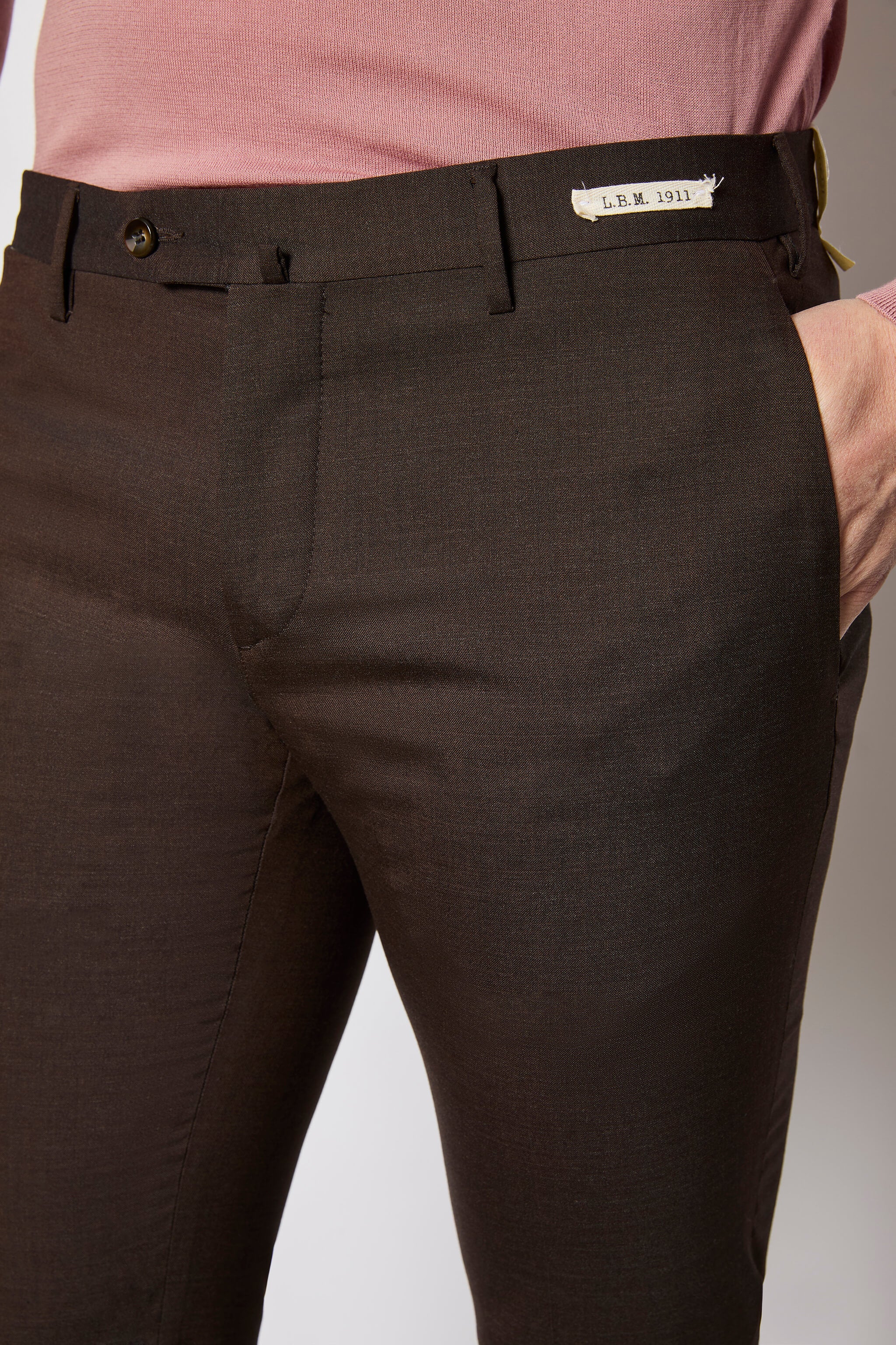 Pantalone FREDDIE non trattato marrone - Image 4
