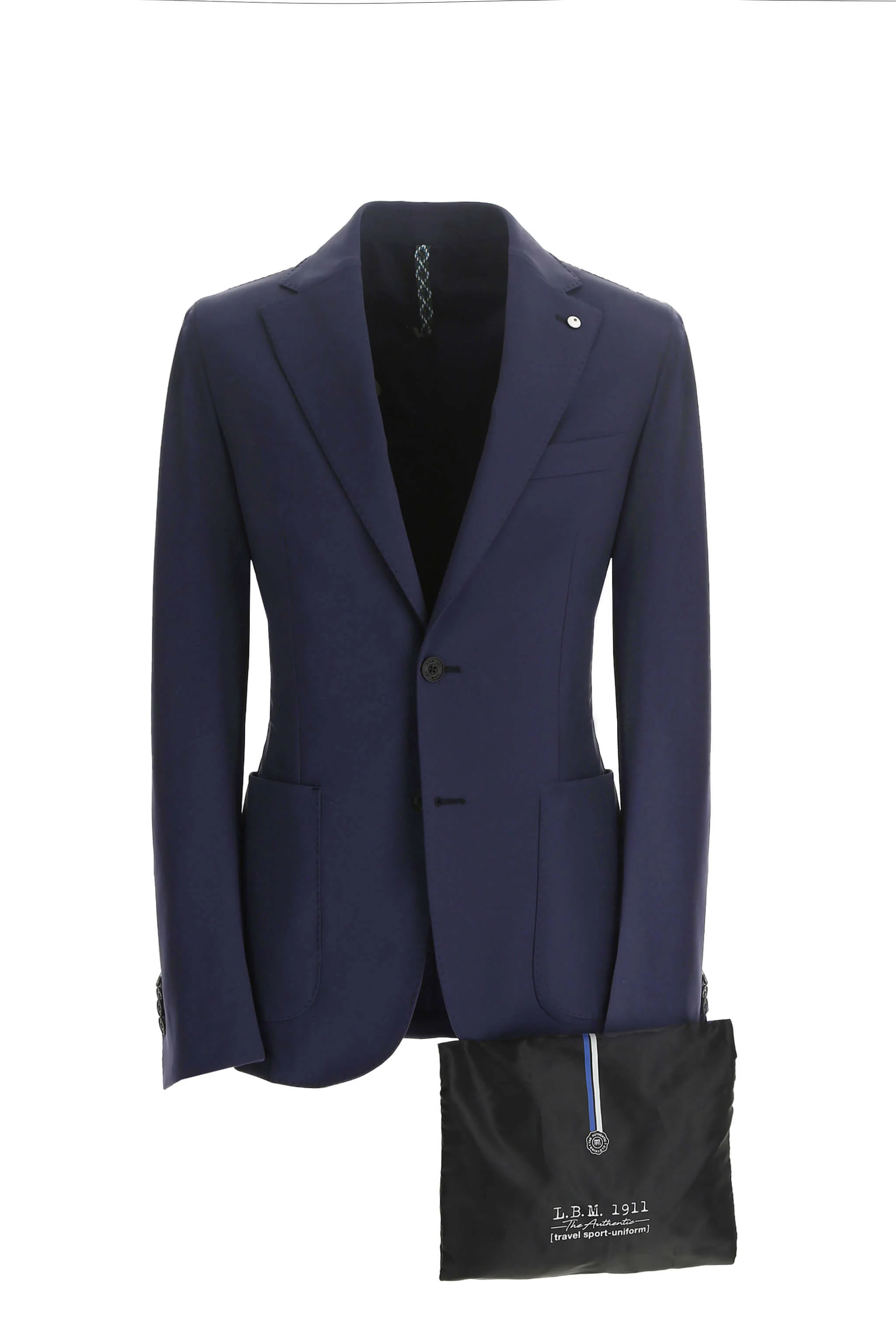 Travel jacket blu in Jersey tecnico - Image 4