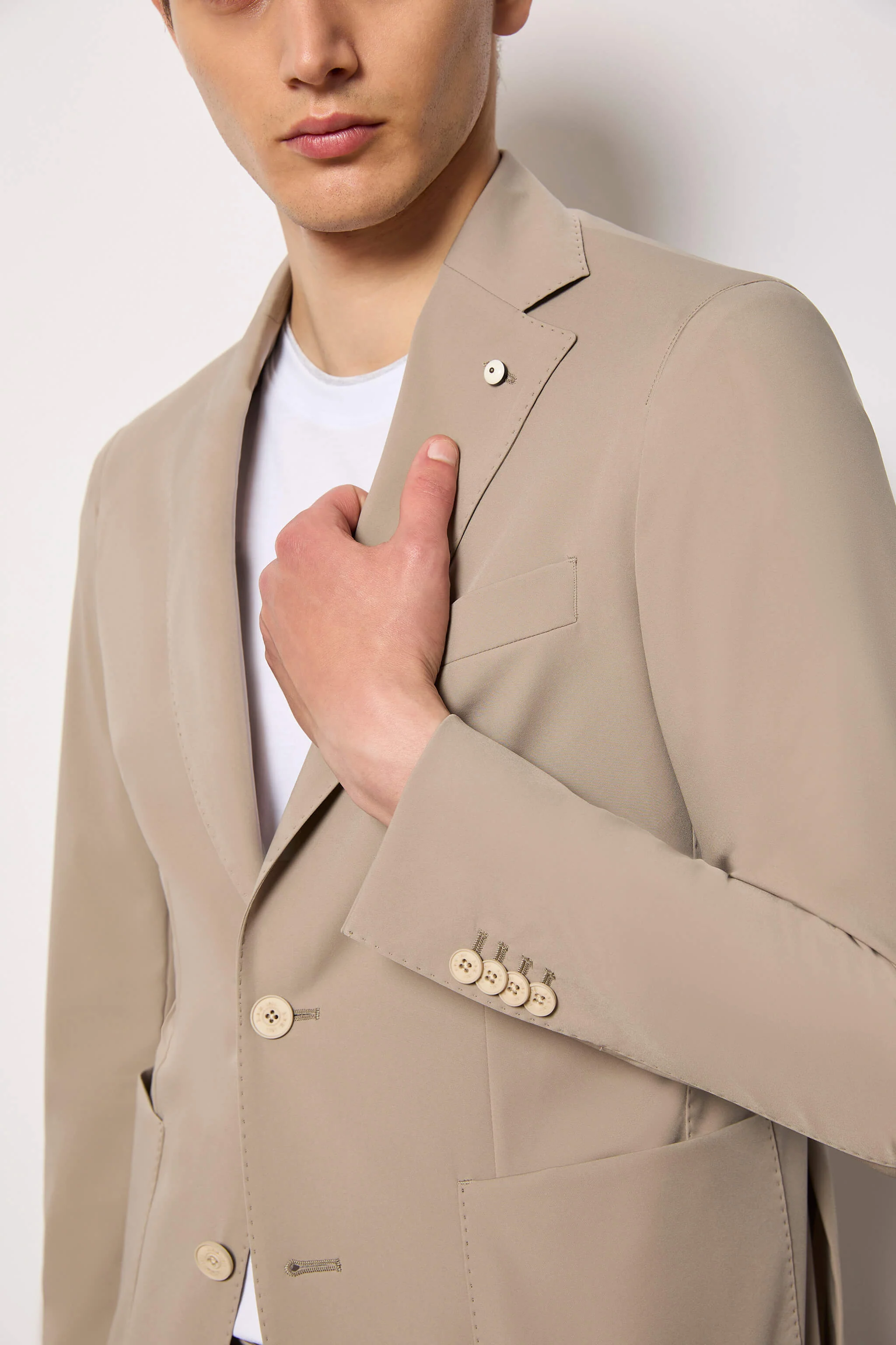 Travel jacket beige - Image 3
