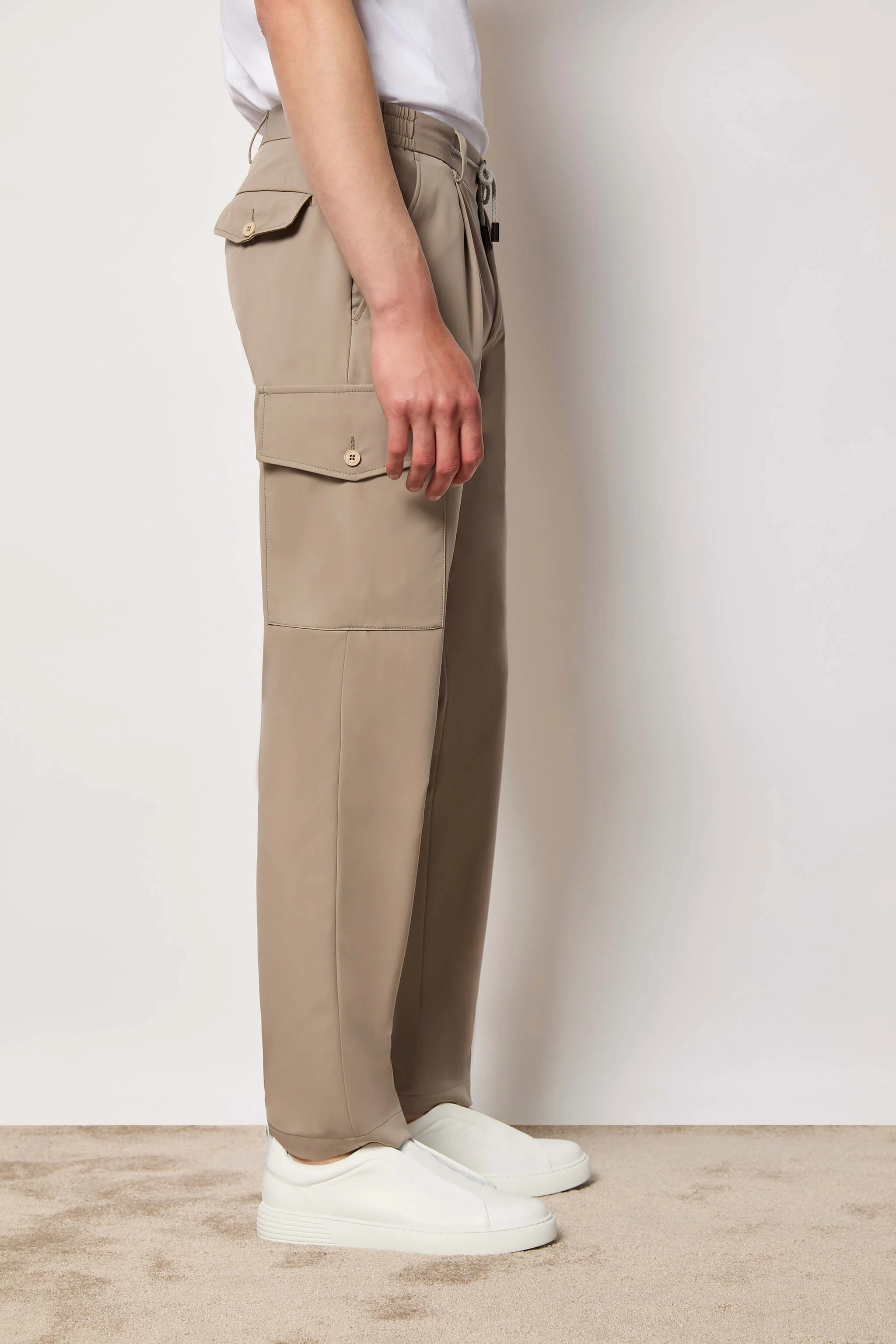 Pantalone cargo JUSTIN beige - Image 3