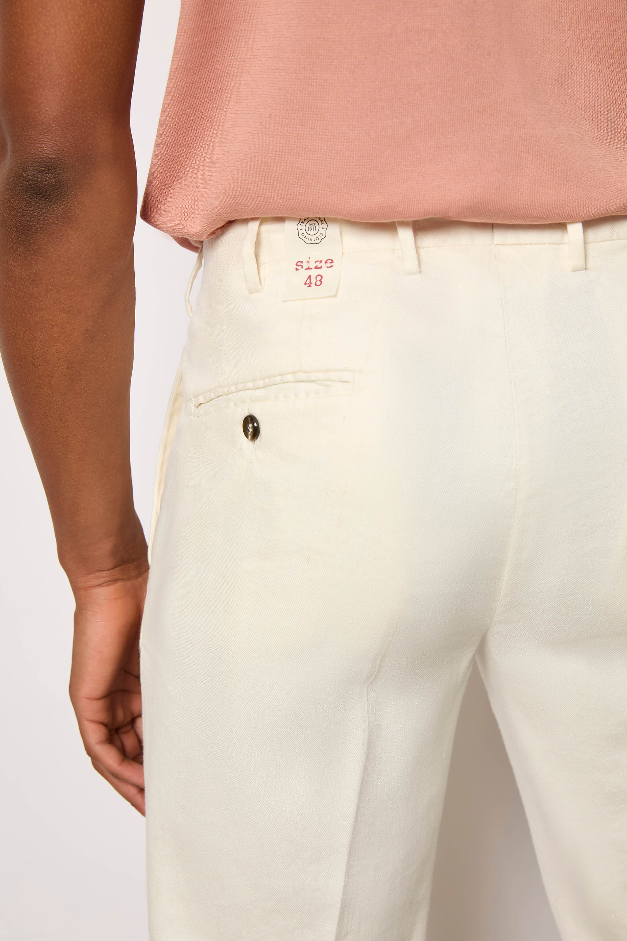 Pantalone MICHAEL tinto capo bianco - Image 5