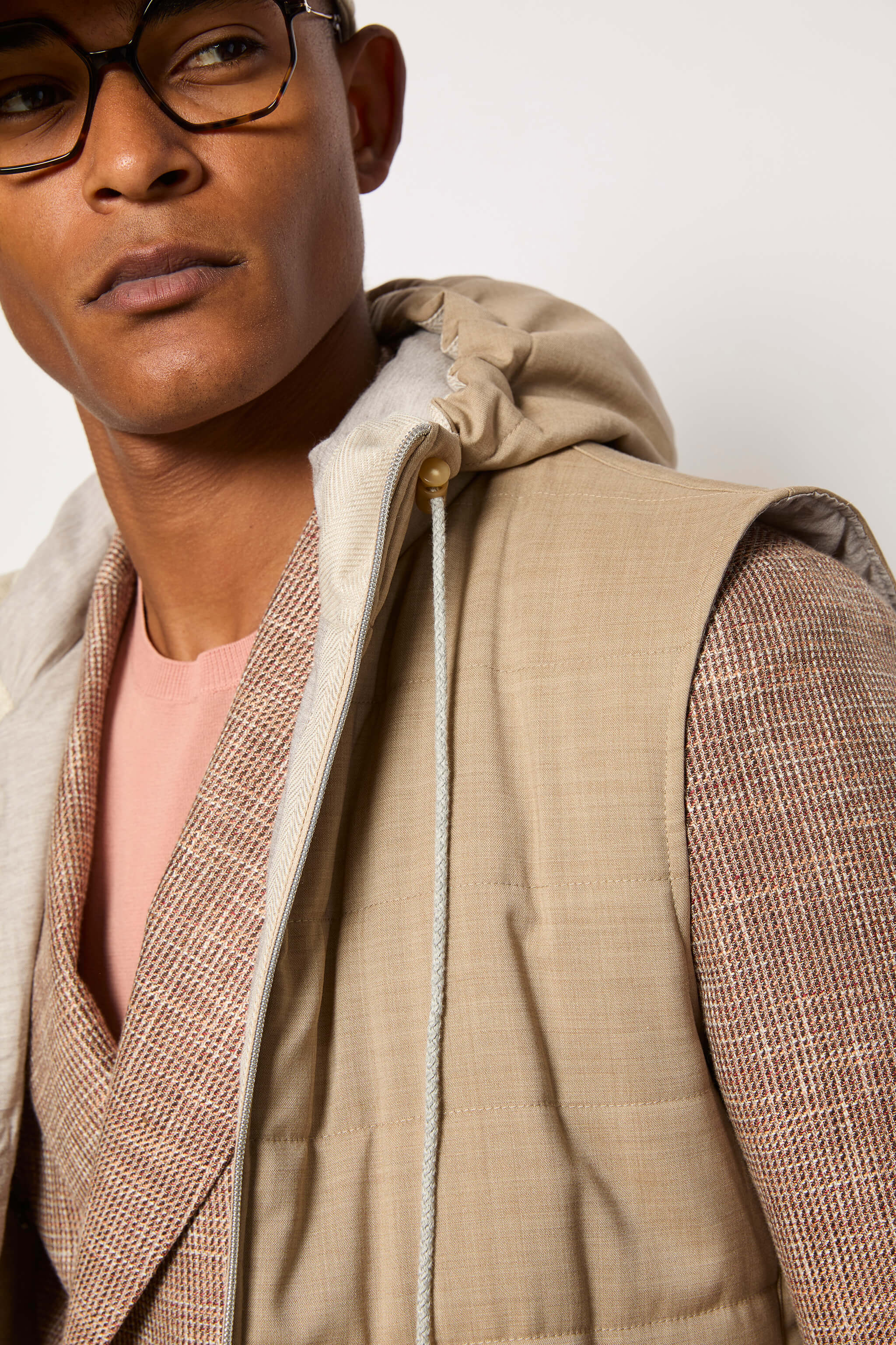 Gilet imbottito beige - Image 3