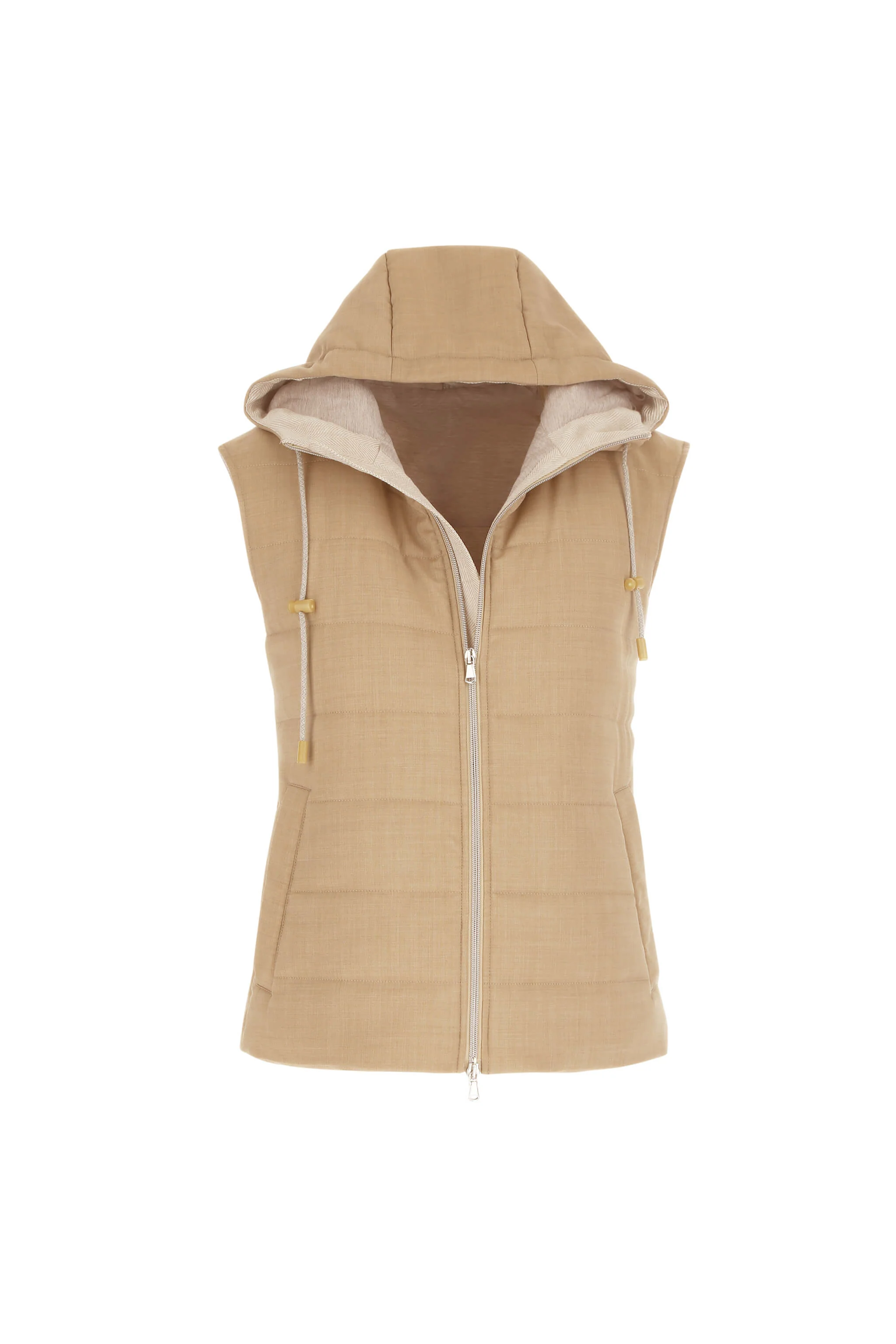 Gilet imbottito beige - Image 5