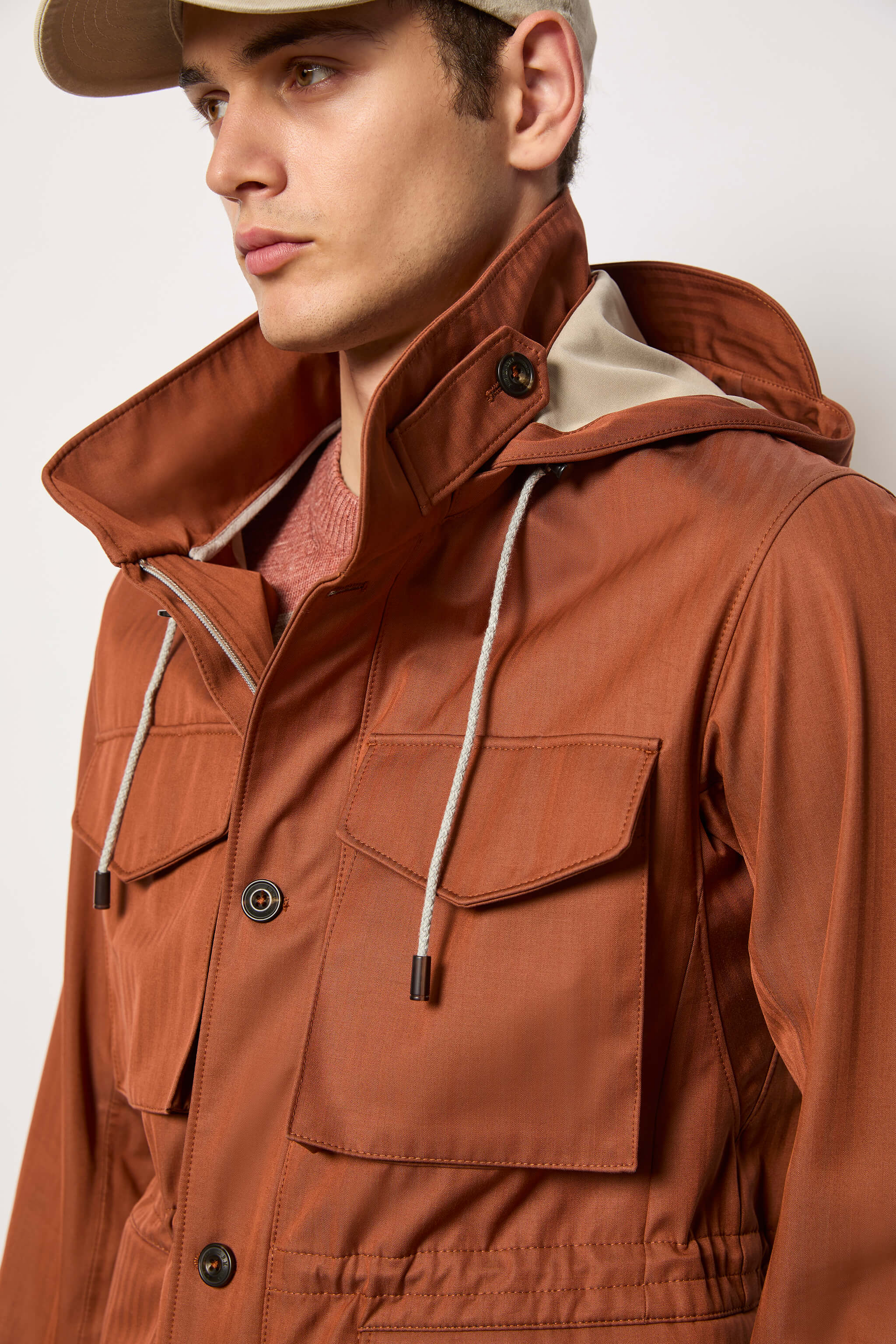 Field jacket non trattata terracotta - Image 3