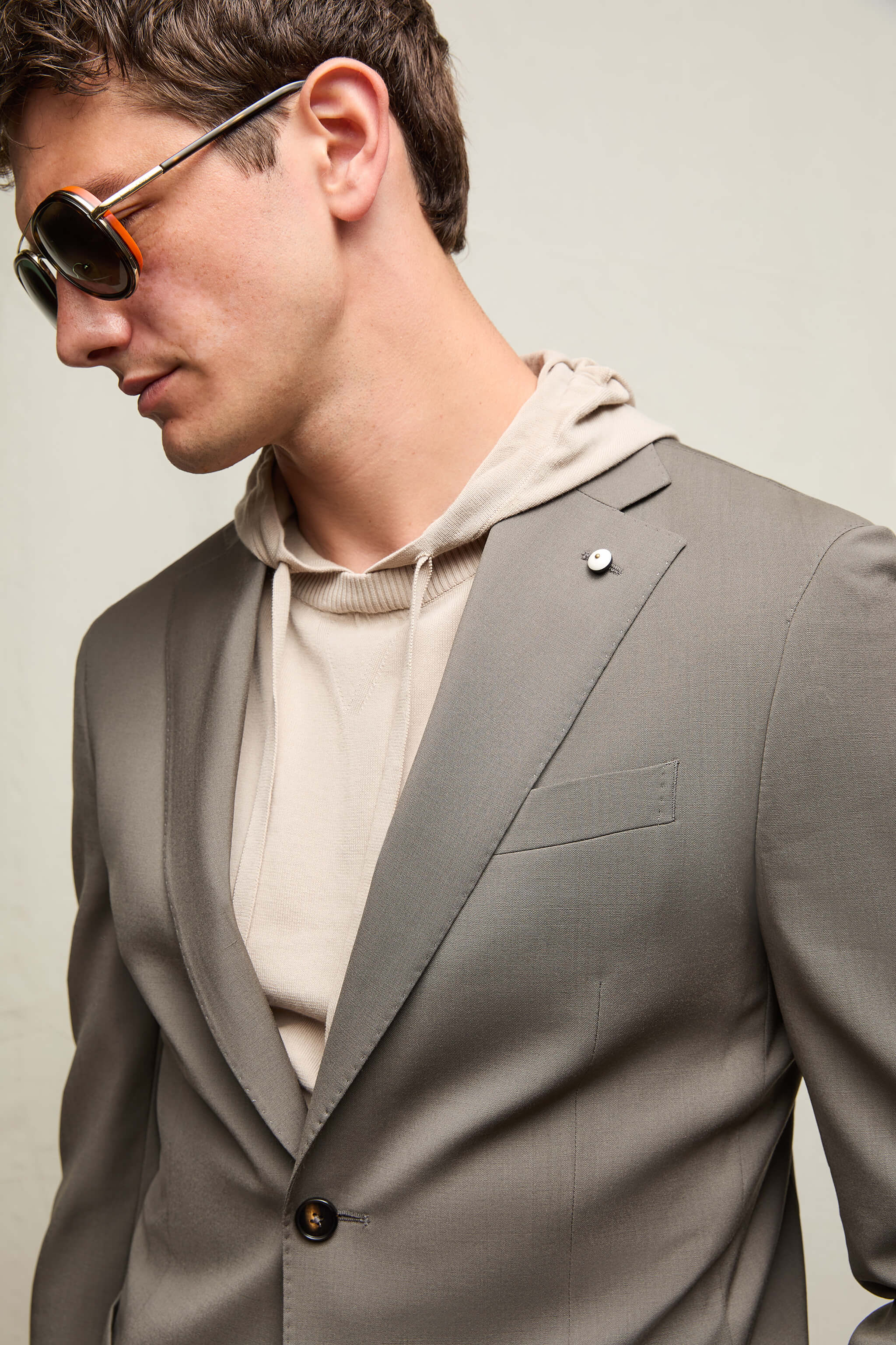 Giacca Jack in lana marrone taupe - Image 5