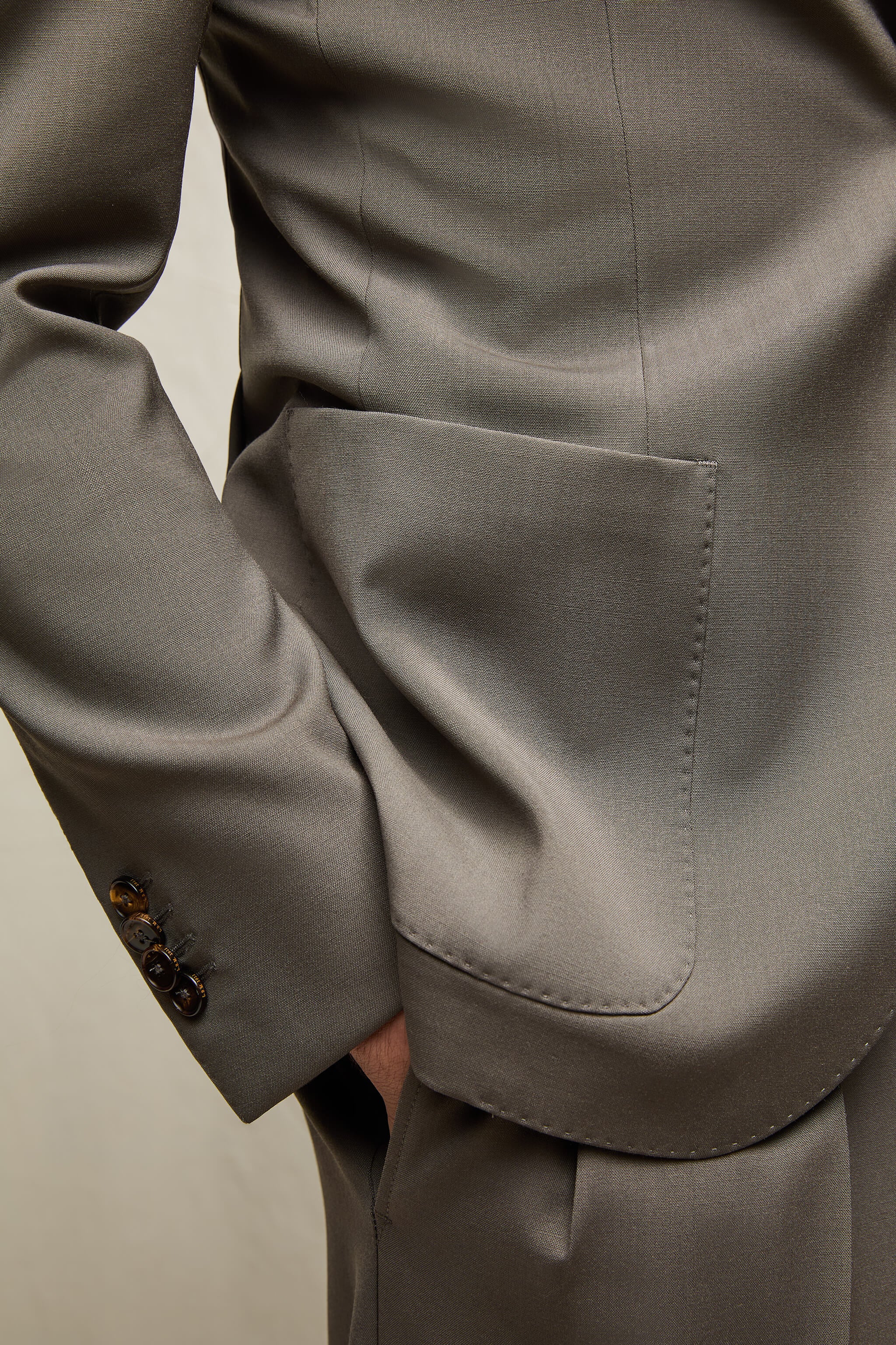 Giacca Jack in lana marrone taupe - Image 6