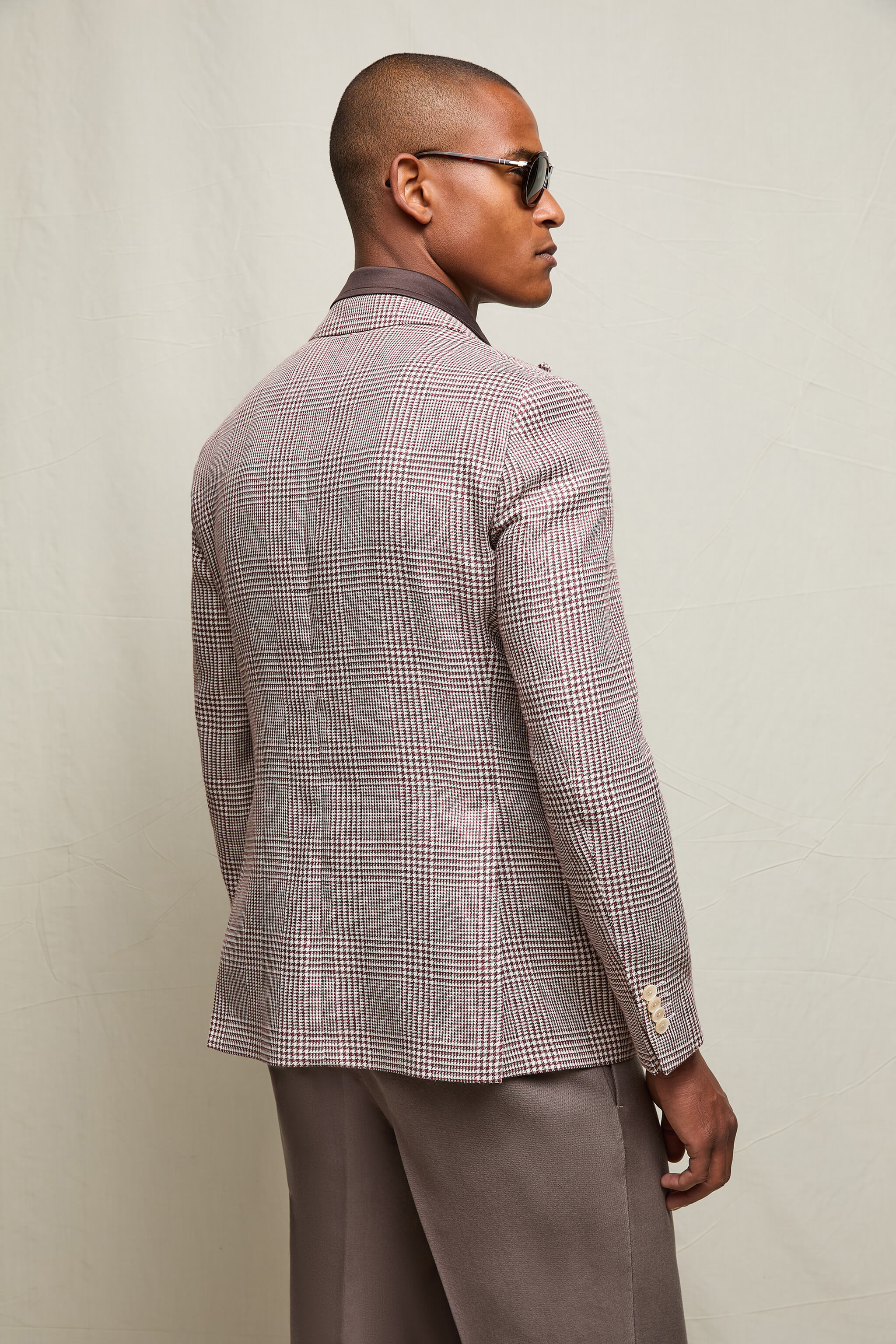 Giacca PAUL micro-check bordeaux - Image 3