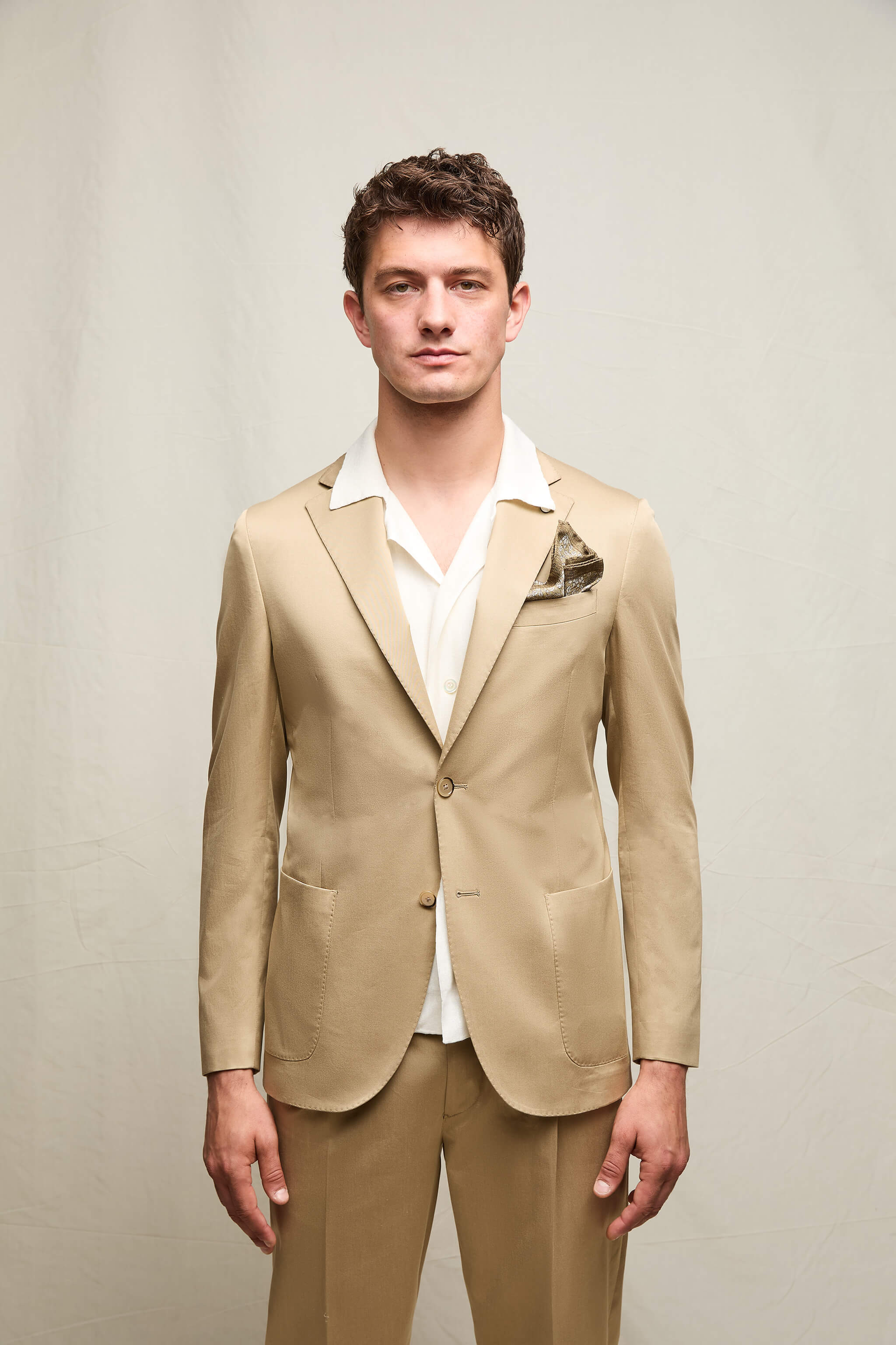 Giacca JACK in 100% cotone cammello