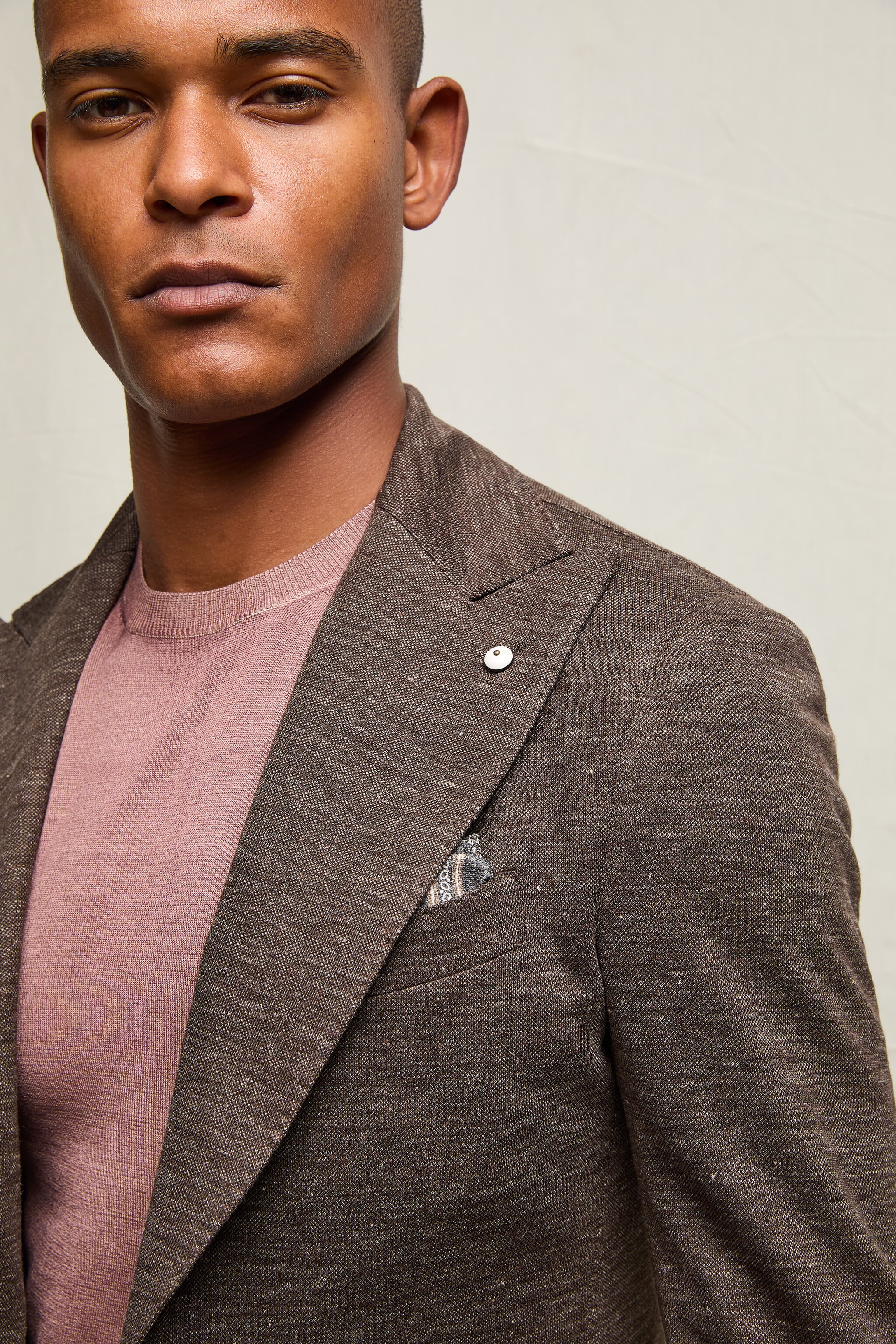 Giacca STEVE in jersey marrone - Image 4