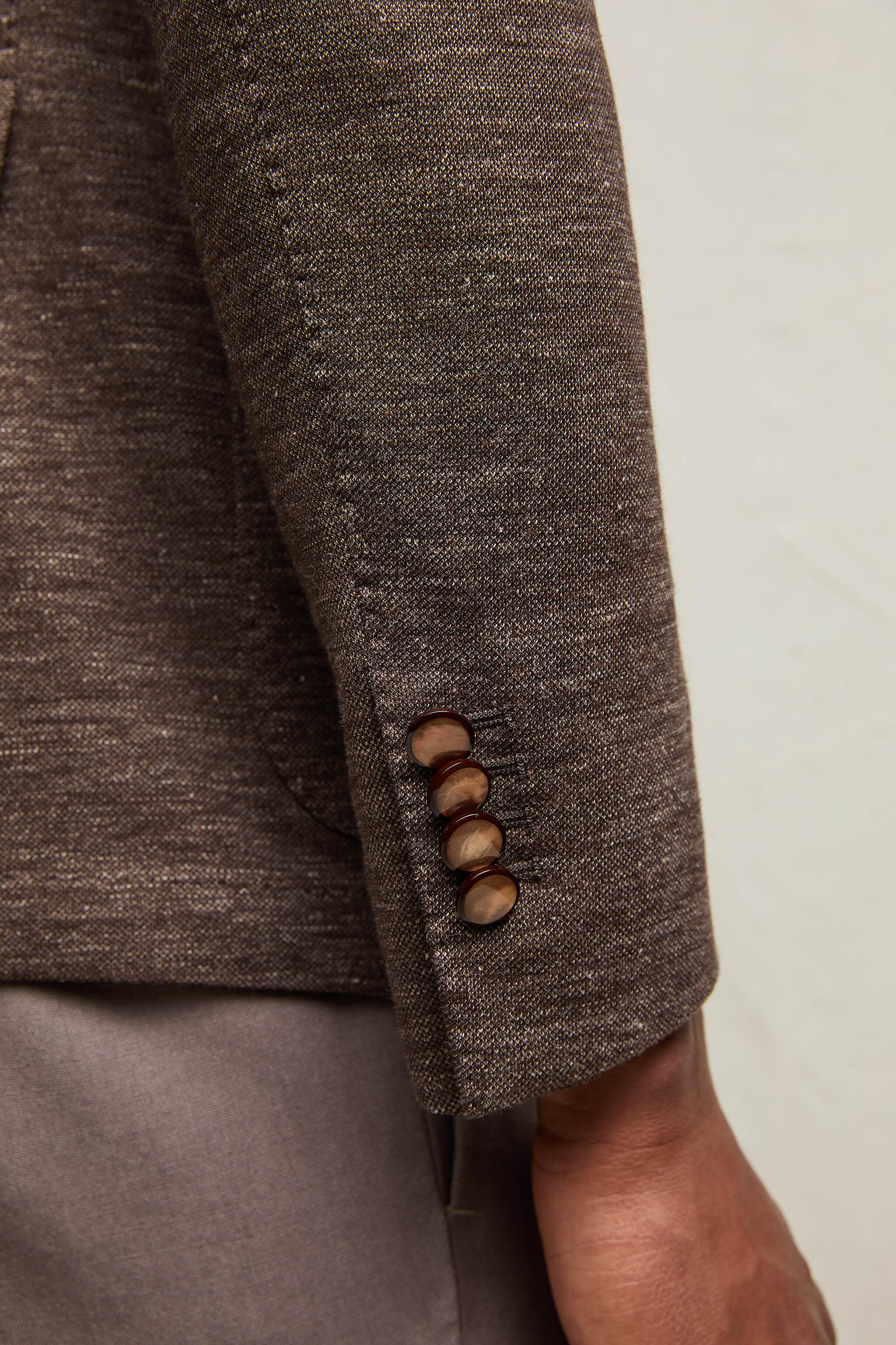 Giacca STEVE in jersey marrone - Image 6