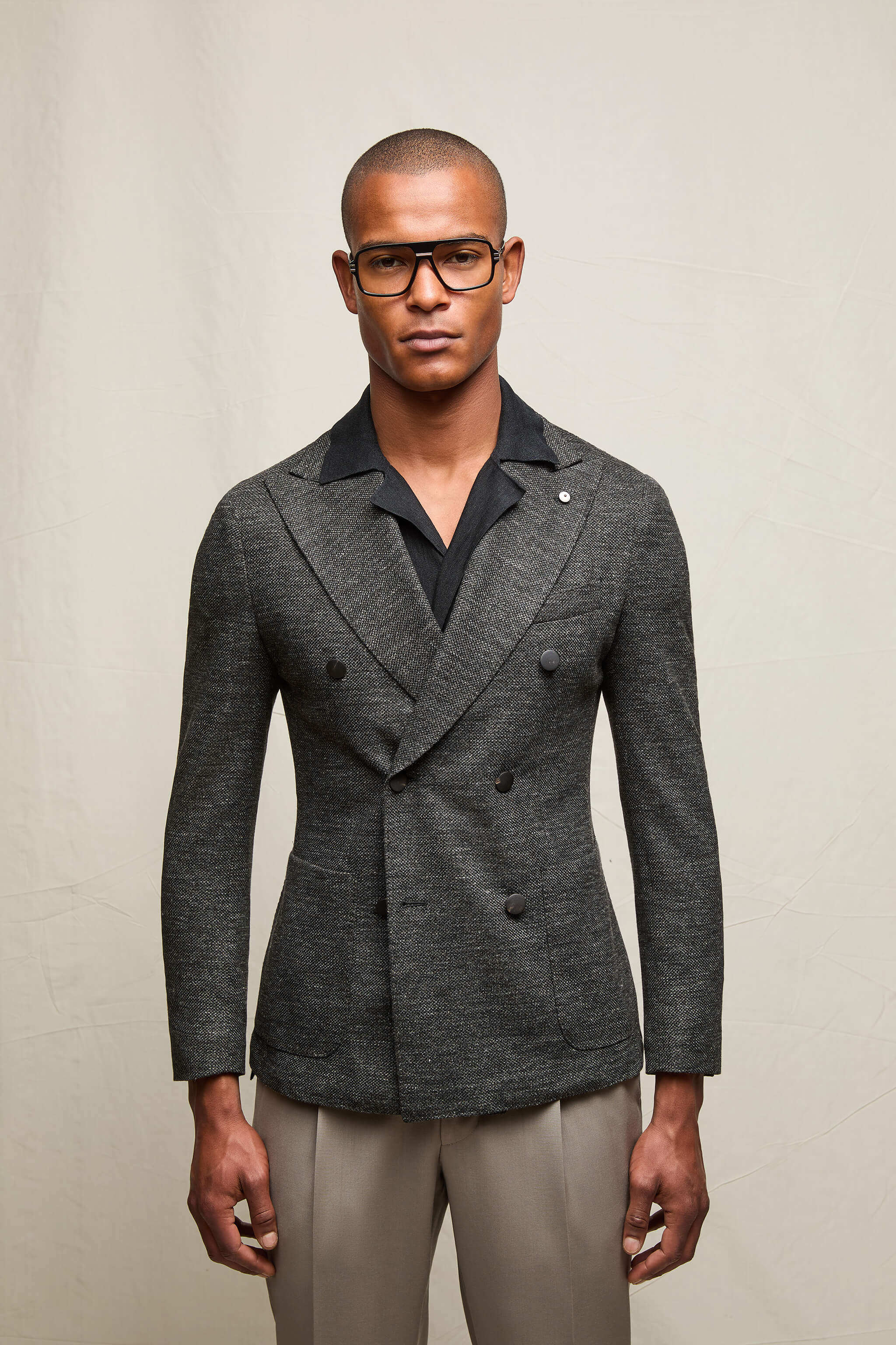 Giacca TOM in jersey grigio antracite