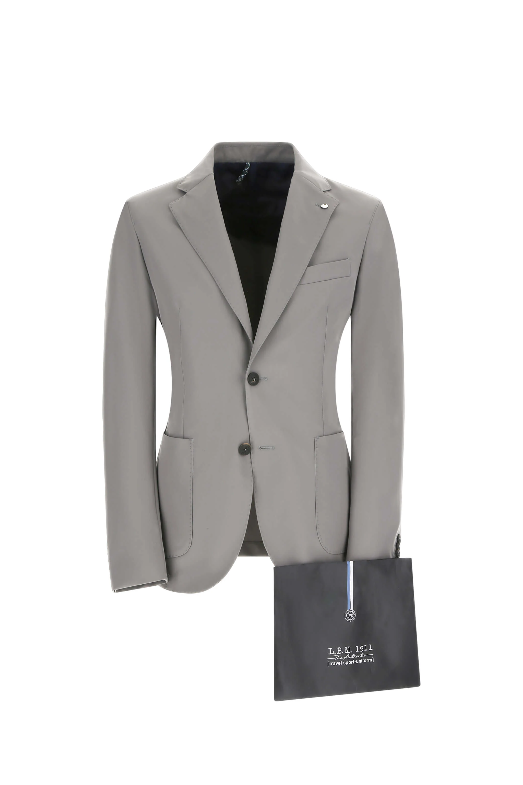 Travel jacket in jersey grigio perla - Image 7
