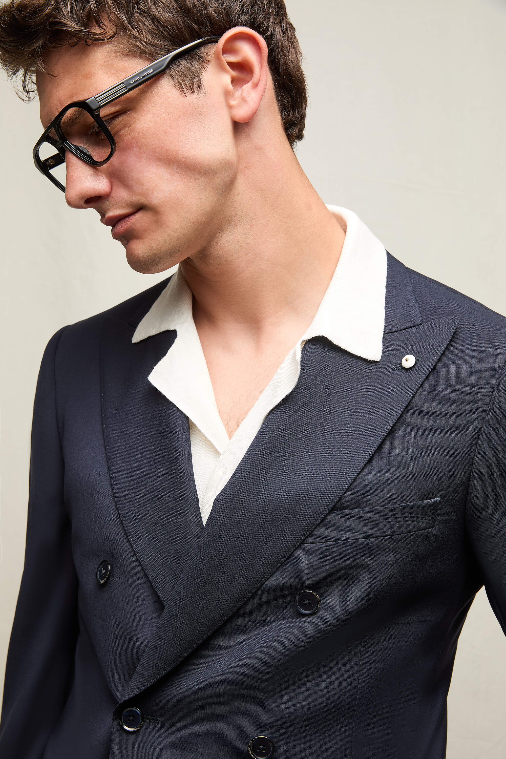 Abito PALOMA Drop 8 in lana blu notte - Image 4