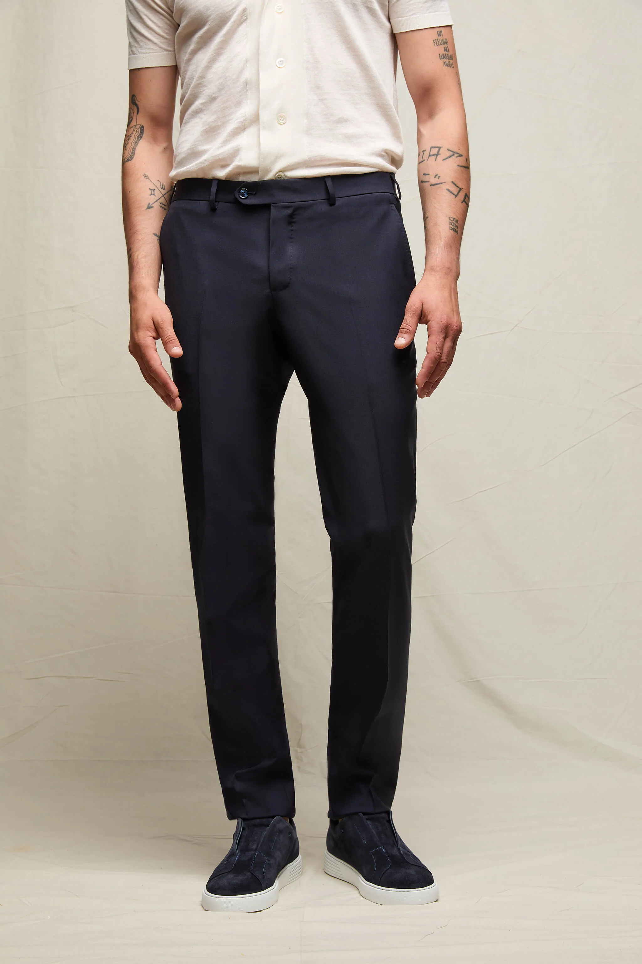 Abito PALOMA Drop 8 in lana blu notte - Image 5