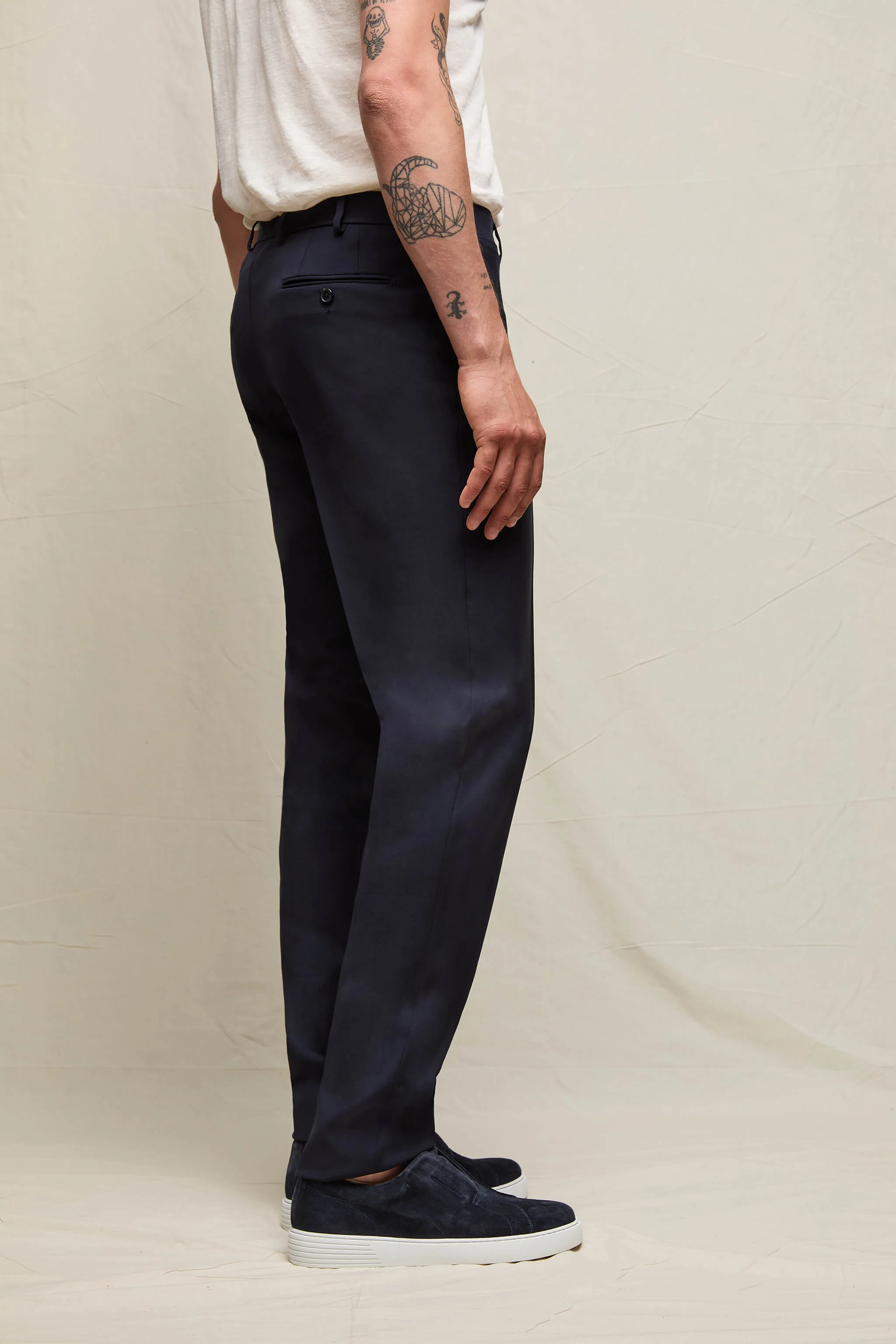 Abito PALOMA Drop 8 in lana blu notte - Image 9
