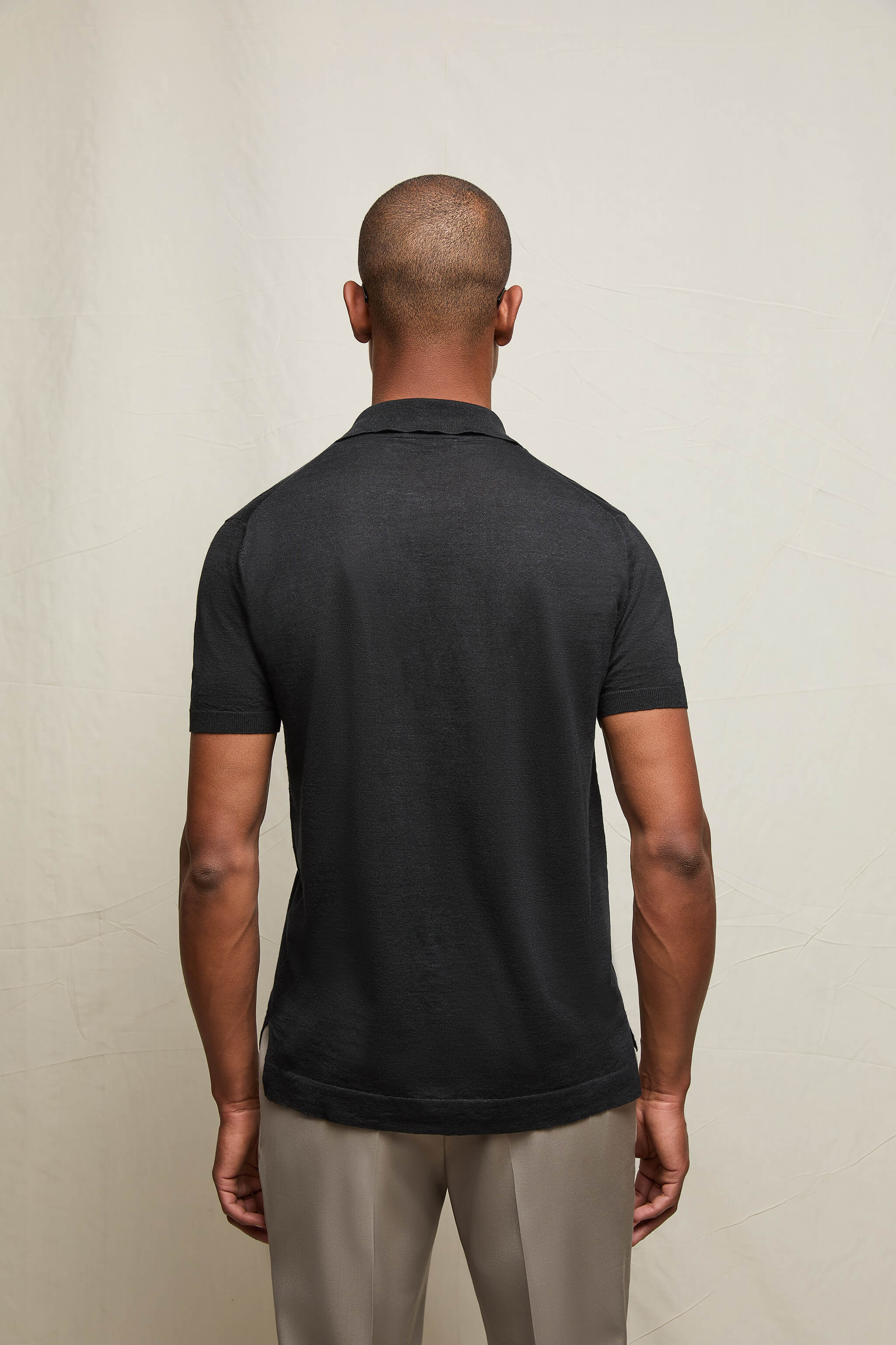 Camicia in maglia nera - Image 2
