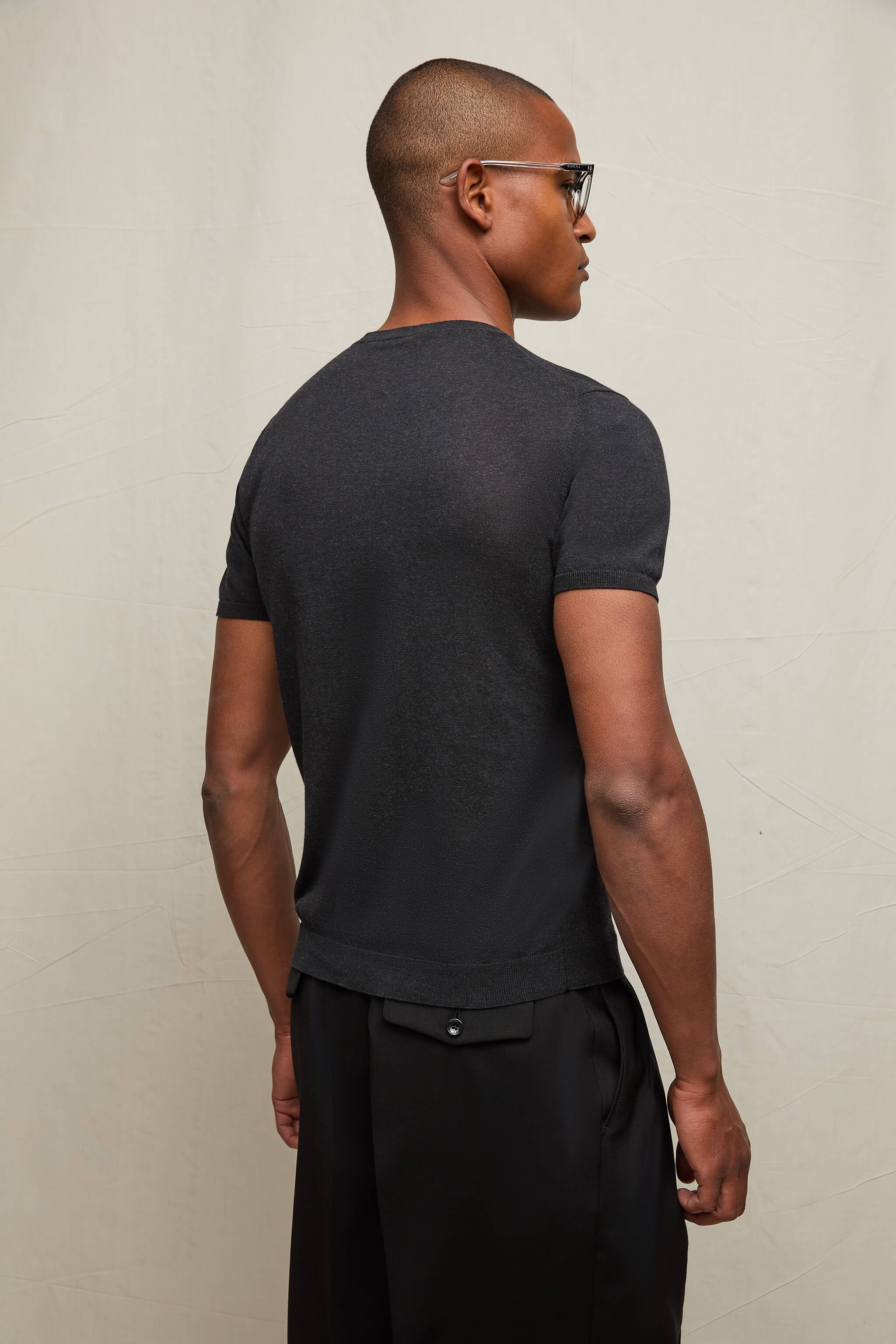 Maglia manica corta nero assoluto - Image 3