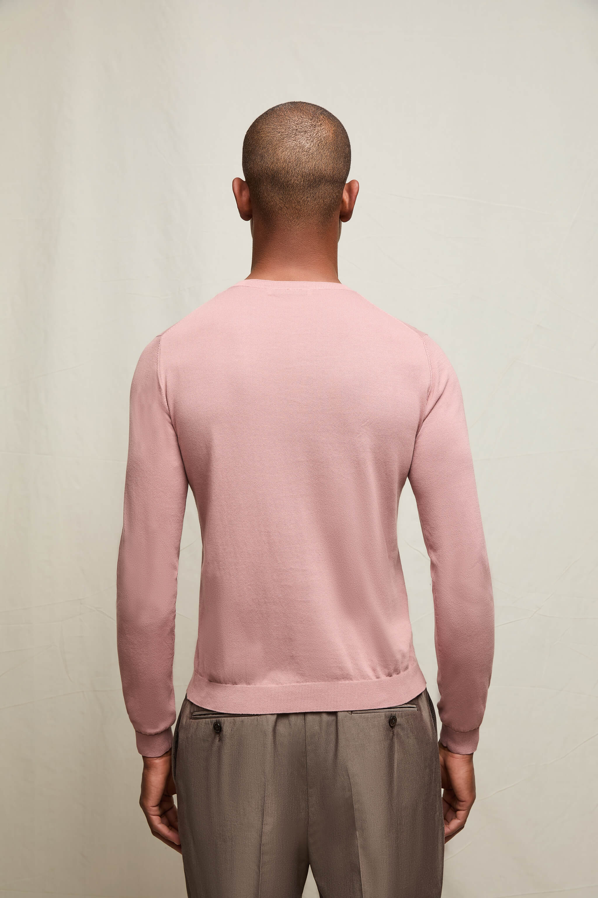 Maglia manica lunga in cotone rosa - Image 2