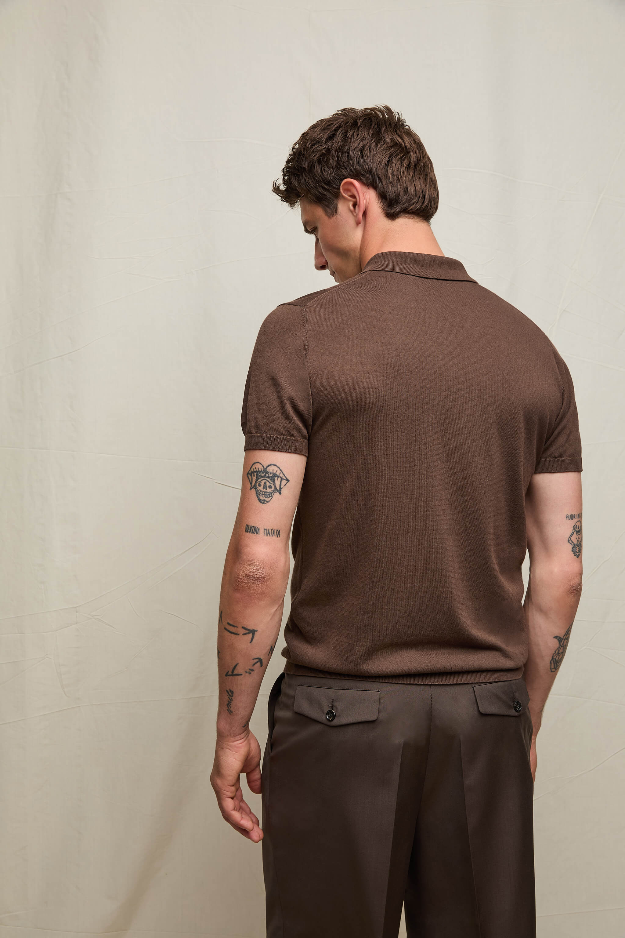 Polo in maglia moka inteso - Image 2