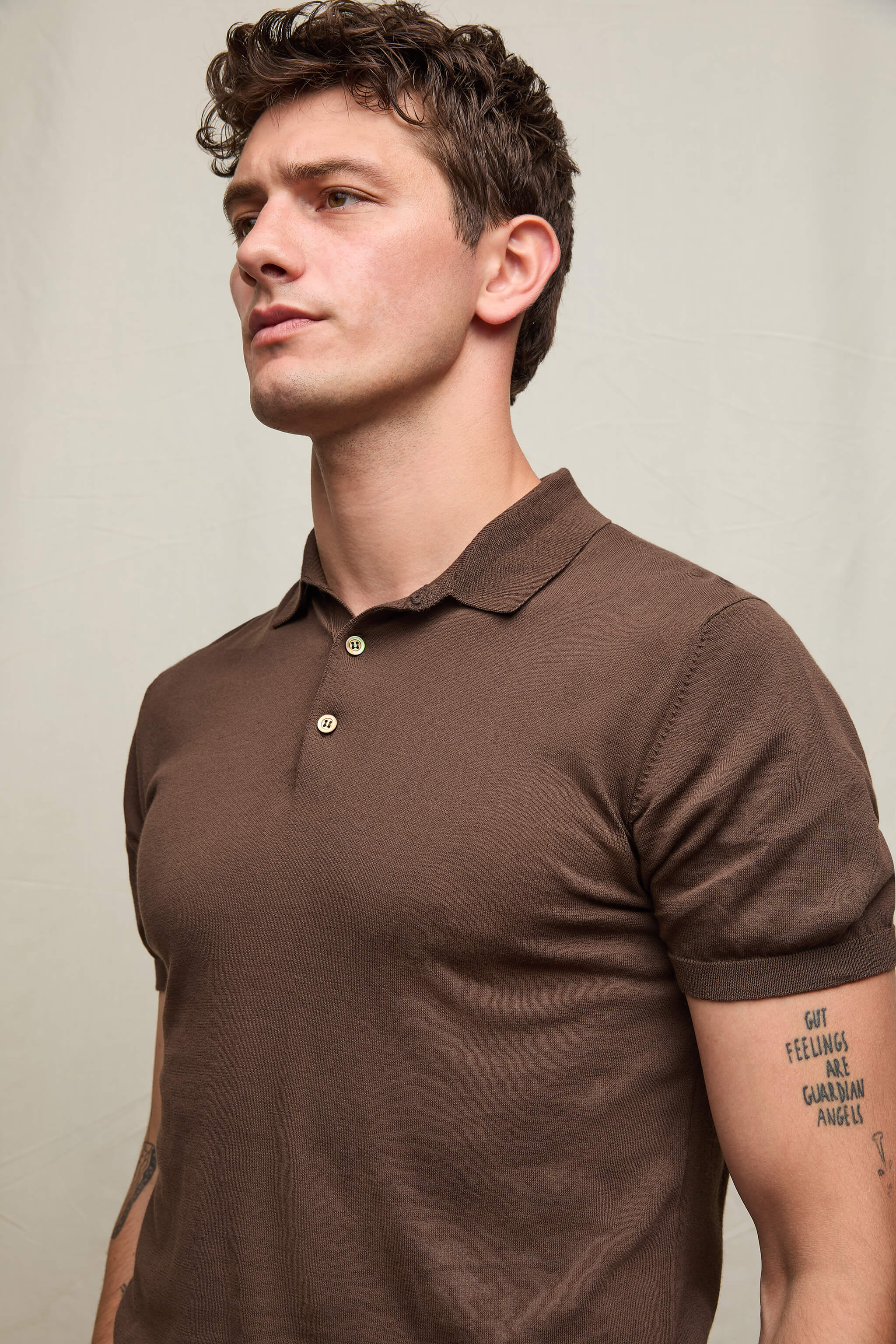 Polo in maglia moka inteso - Image 3