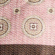 Pochette in seta fantasia geometrica rosa - Image 3