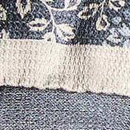 Pochette in seta fantasia fiori grigia - Image 3