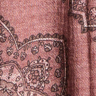 Sciarpa in cotone fantasia paisley rosa - Image 3