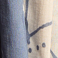 Sciarpa fantasia astratta azzurra - Image 3