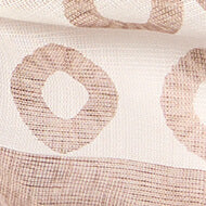Foulard in cotone e lino fantasia geometrica - Image 3