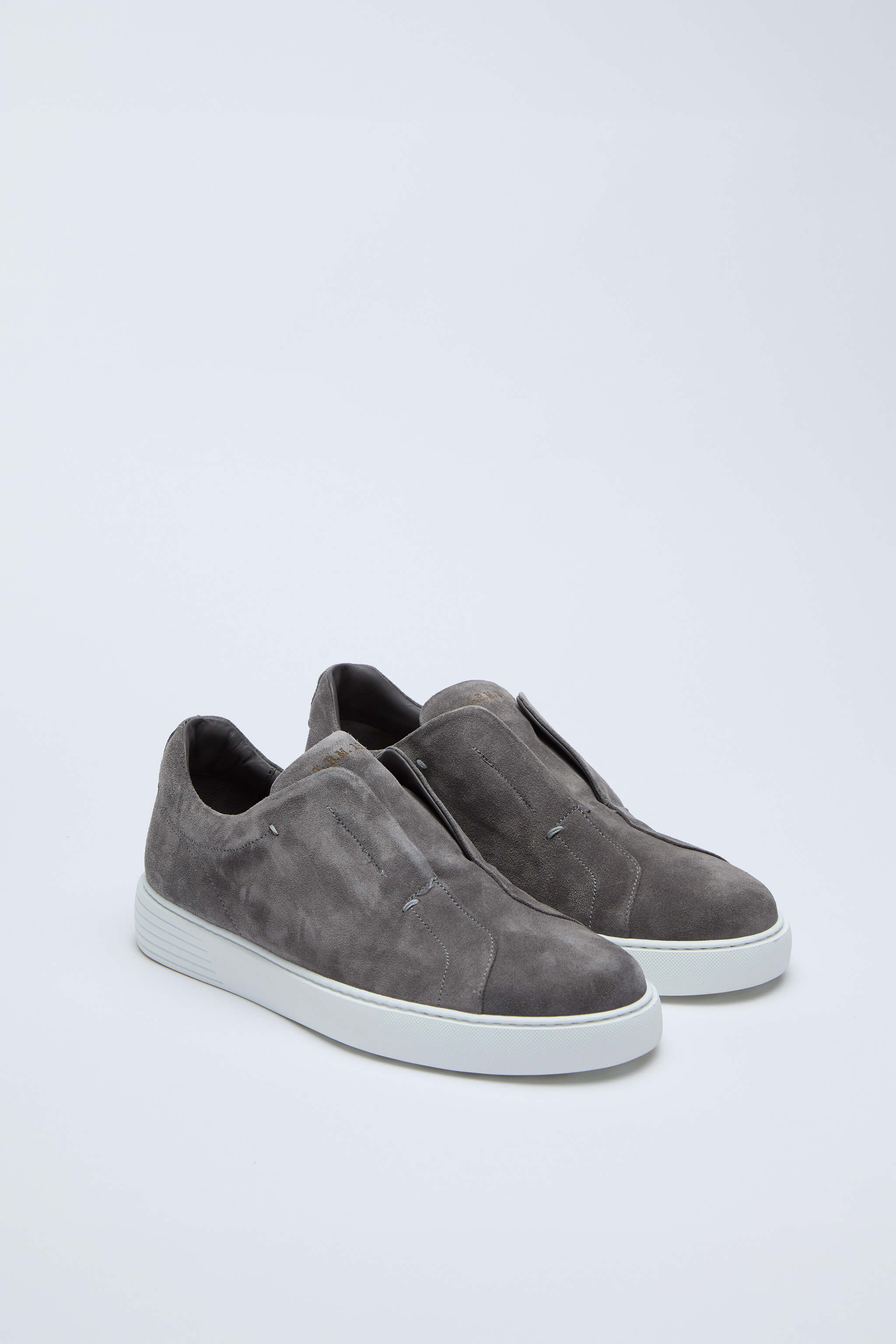 Sneaker slip-on scamosciata grigio fumo - Image 2