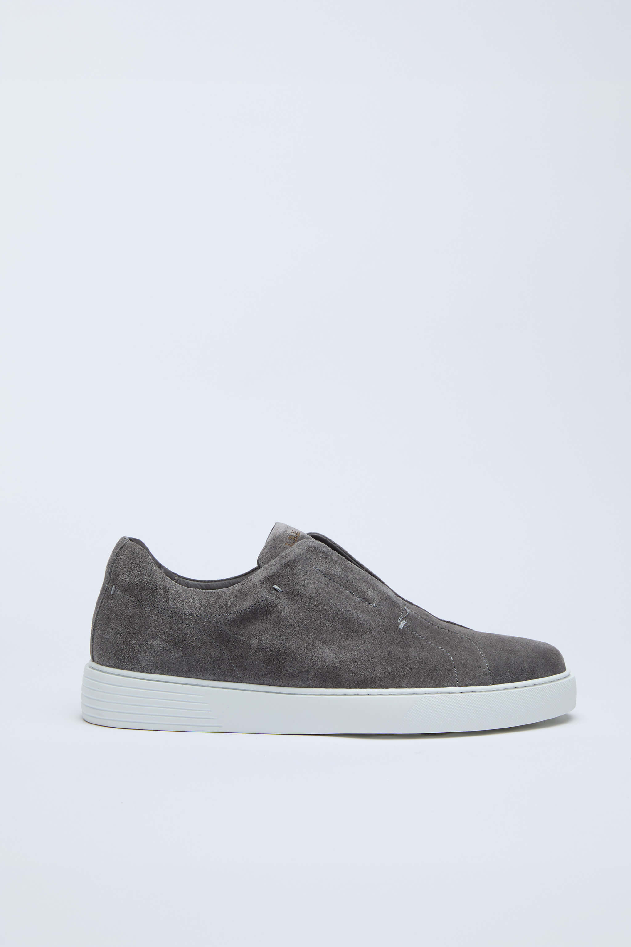Sneaker slip-on scamosciata grigio fumo - Image 3
