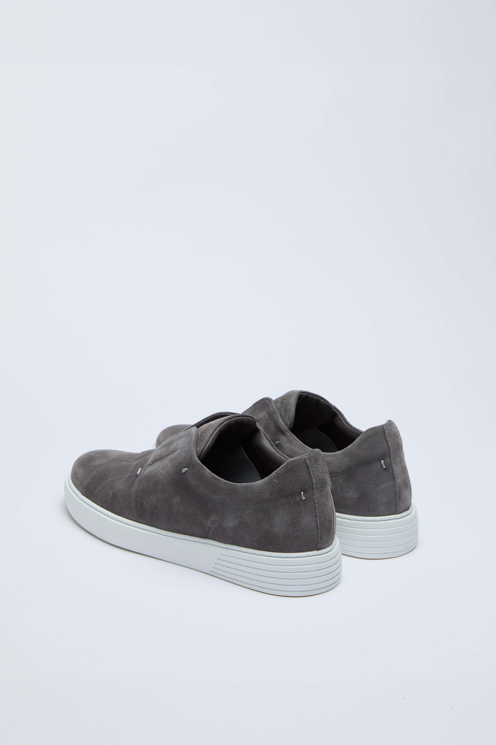 Sneaker slip-on scamosciata grigio fumo - Image 4