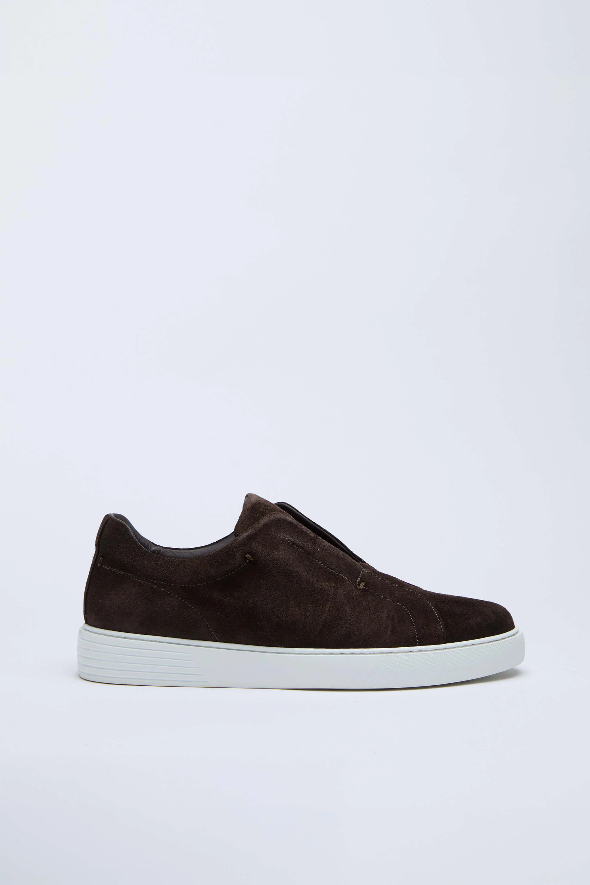 Sneaker slip-on scamosciata marrone - Image 3