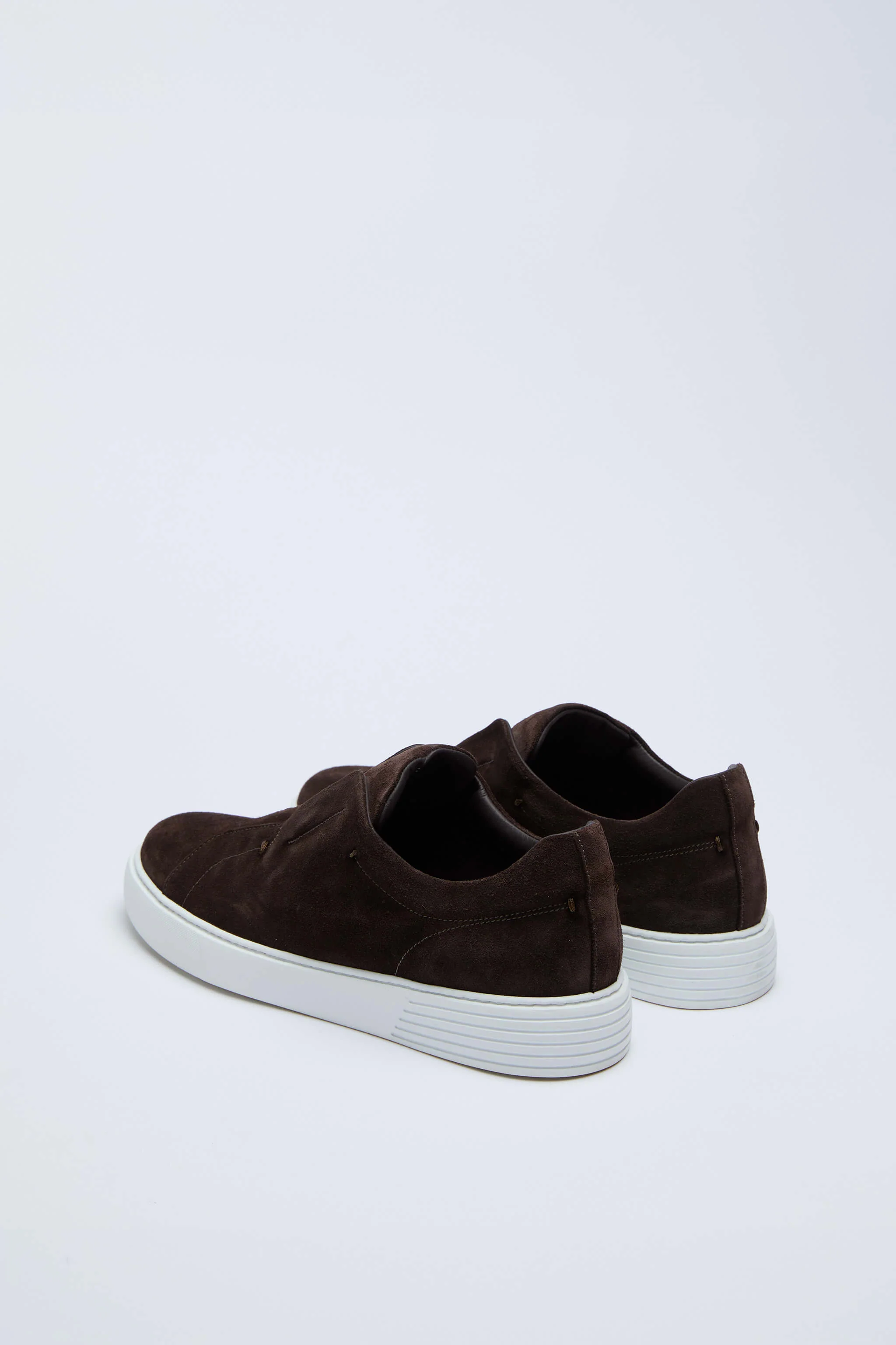 Sneaker slip-on scamosciata marrone - Image 4
