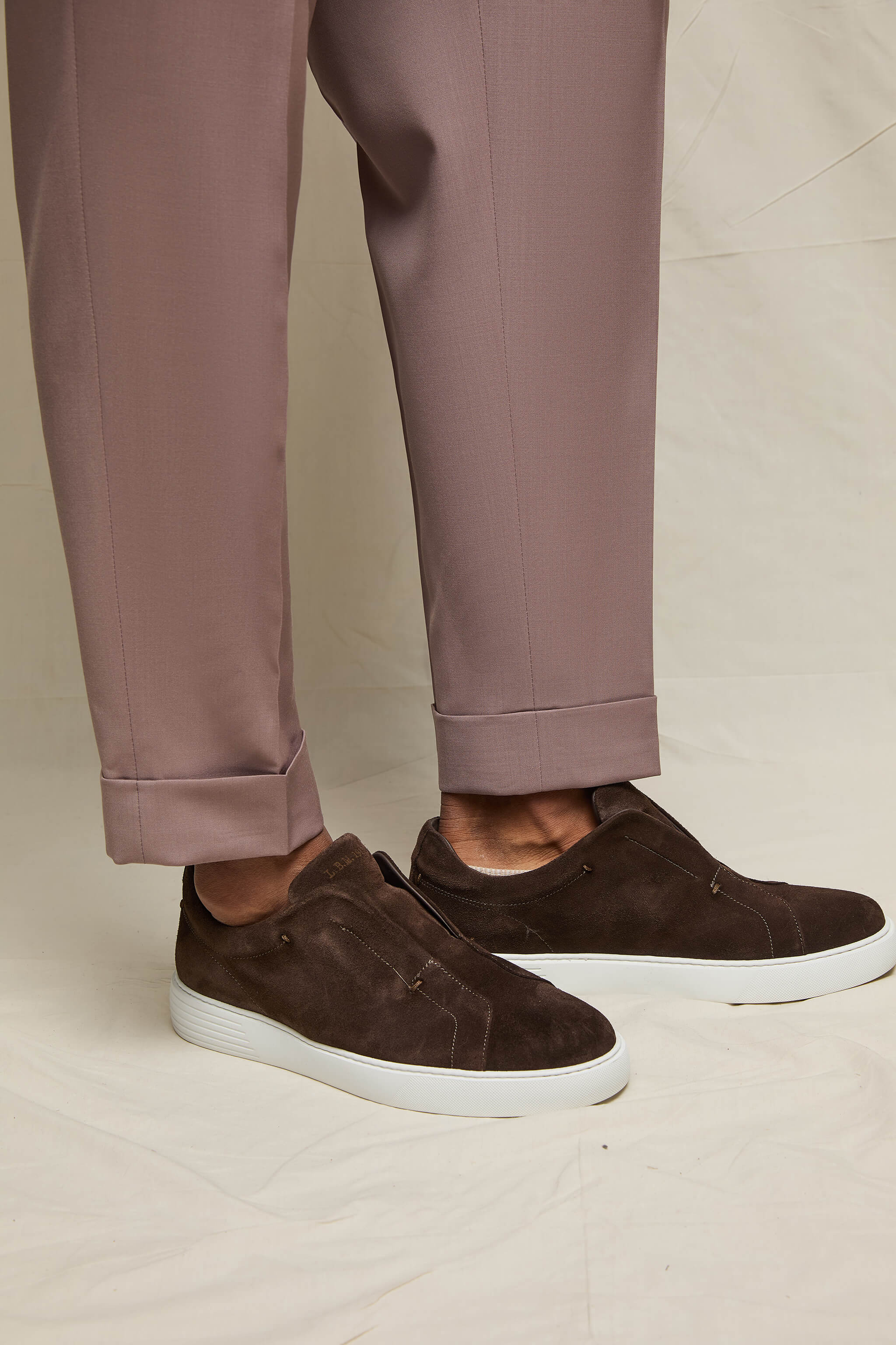 Sneaker slip-on scamosciata marrone - Image 5