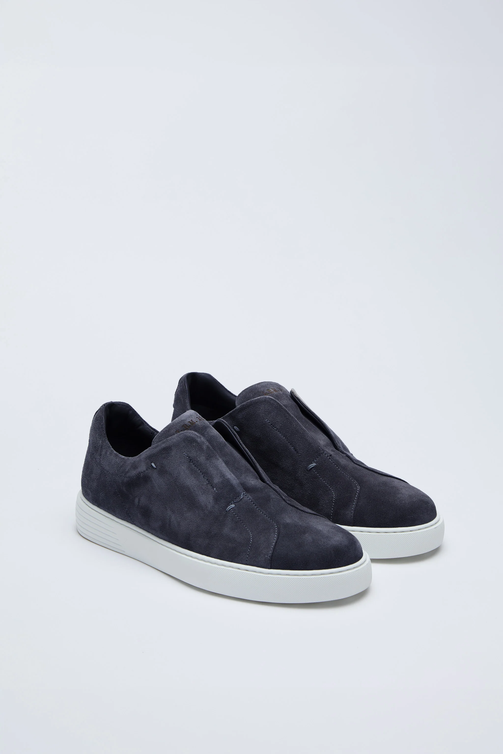 Sneaker slip-on scamosciata blu notte - Image 2