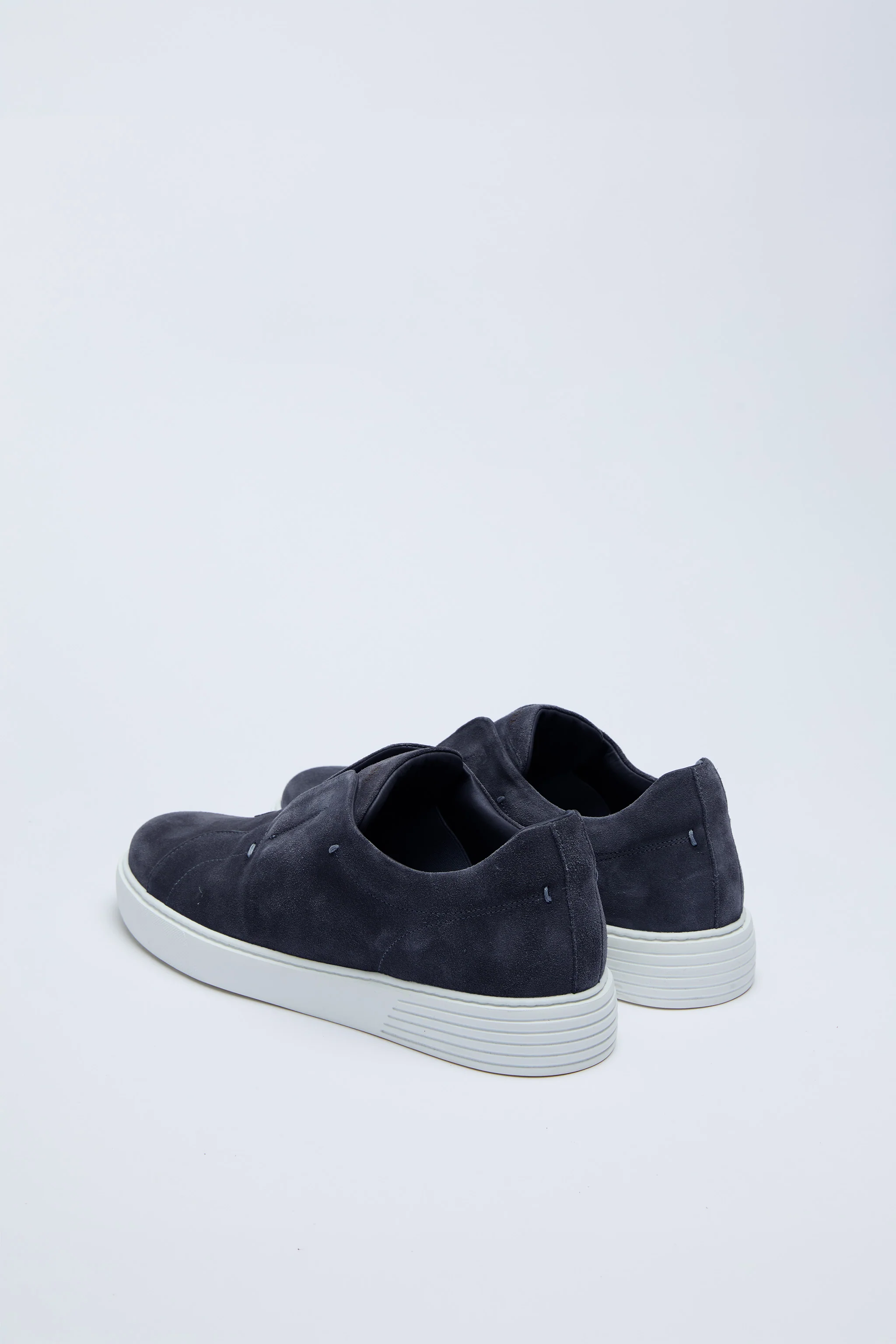 Sneaker slip-on scamosciata blu notte - Image 4