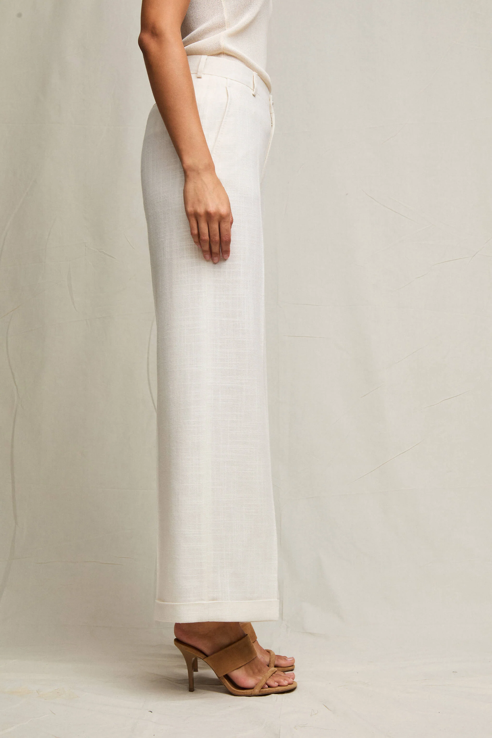 Pantalone Karen bianco lana - Image 3