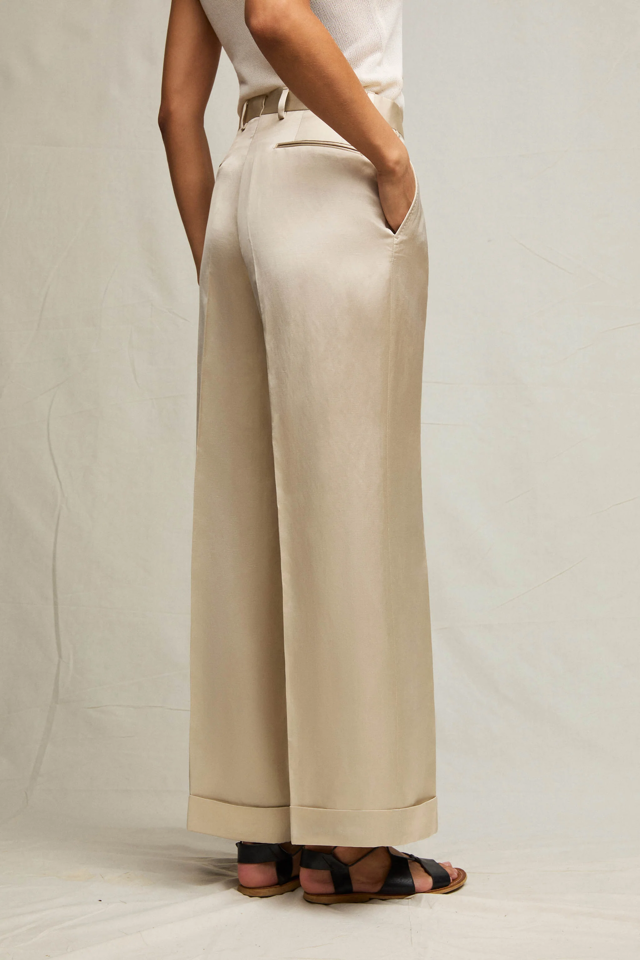 Pantalone Karen sabbia lucido - Image 2