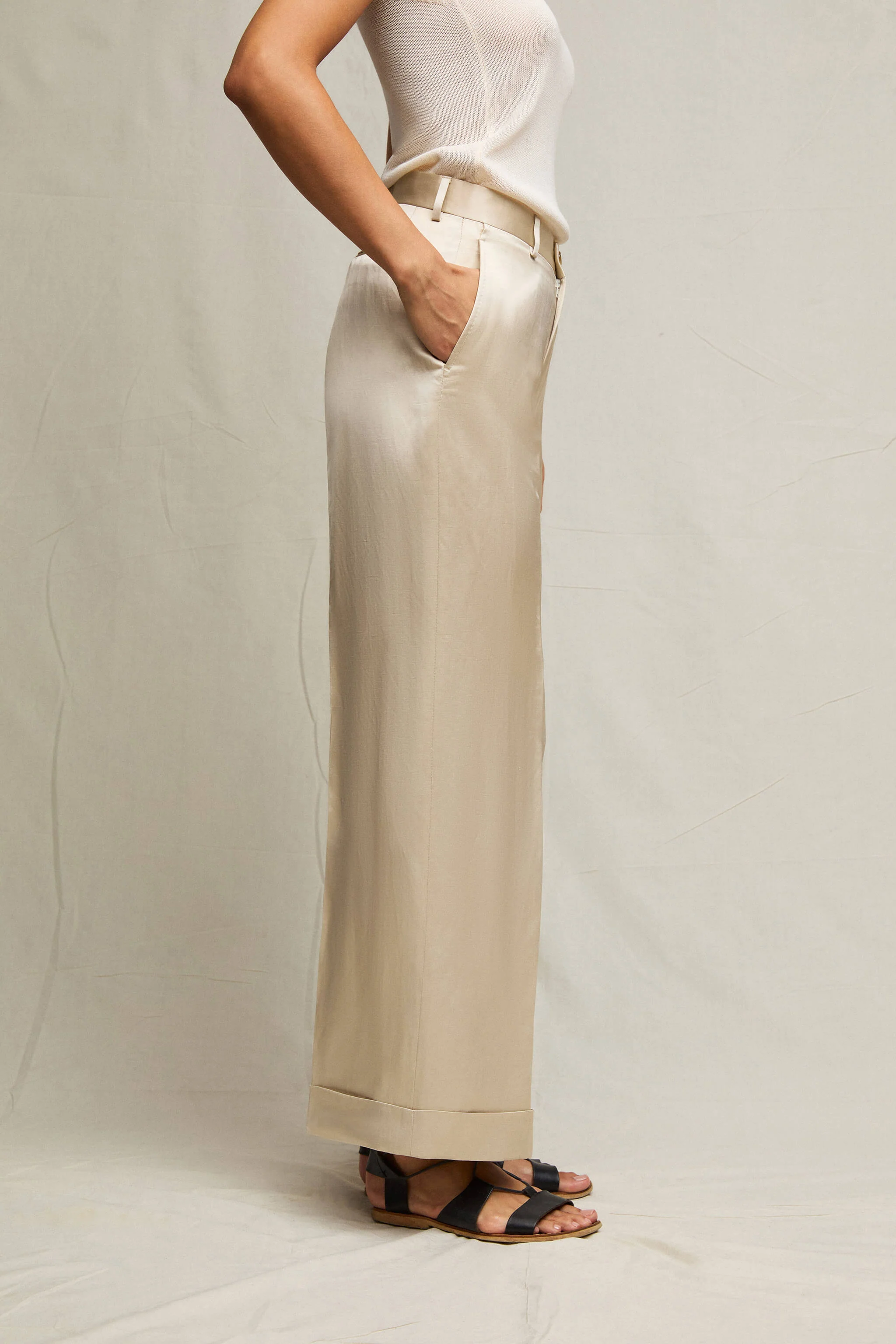 Pantalone Karen sabbia lucido - Image 3