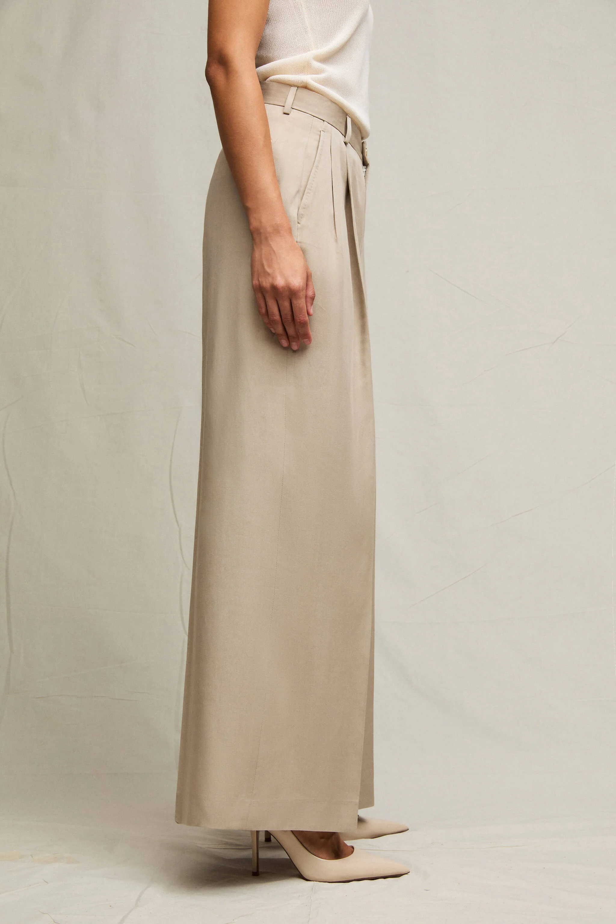 Pantalone palazzo Elisa sabbia - Image 3