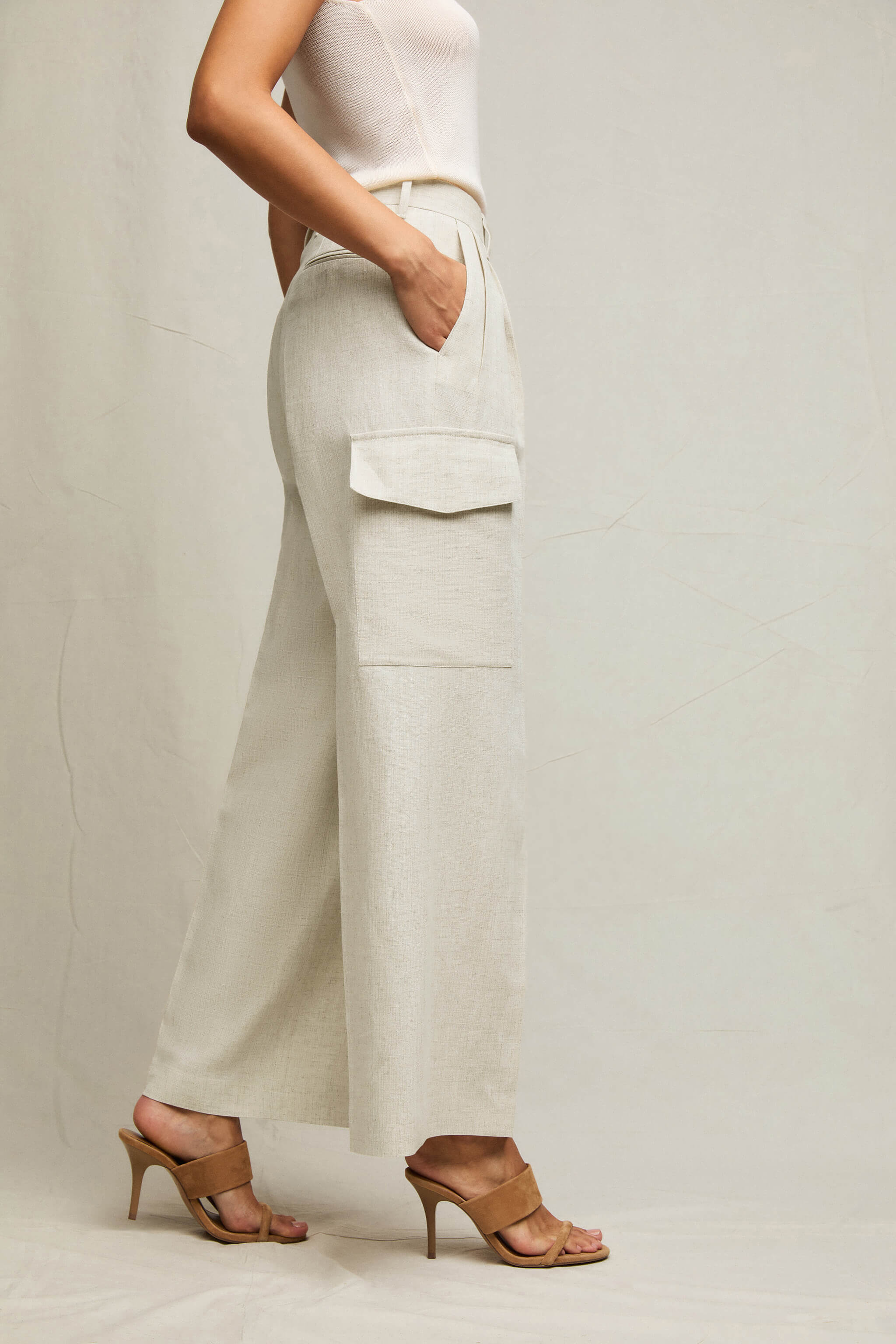 Pantalone Ludovica cargo bianco - Image 3