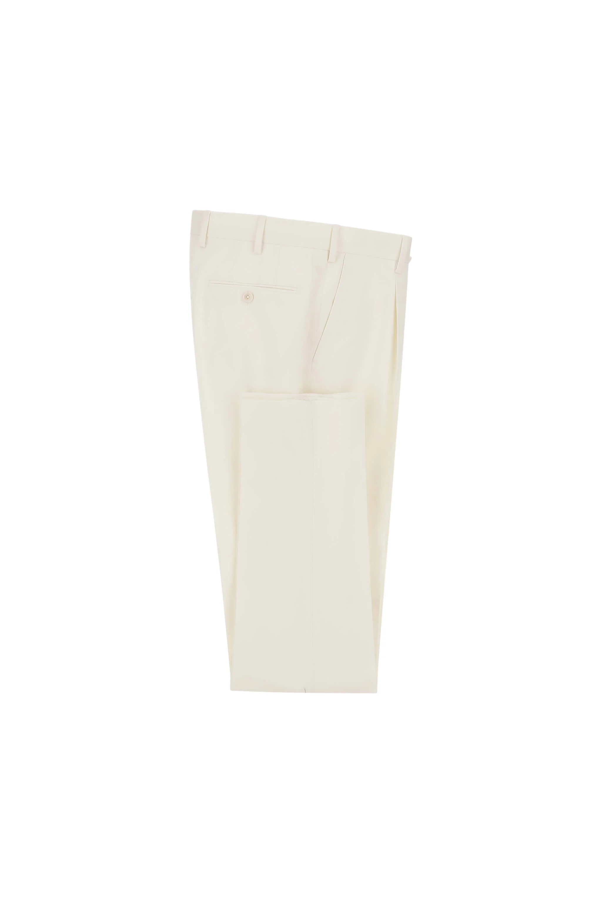 Pantalone MICHAEL in cotone avorio - Image 5