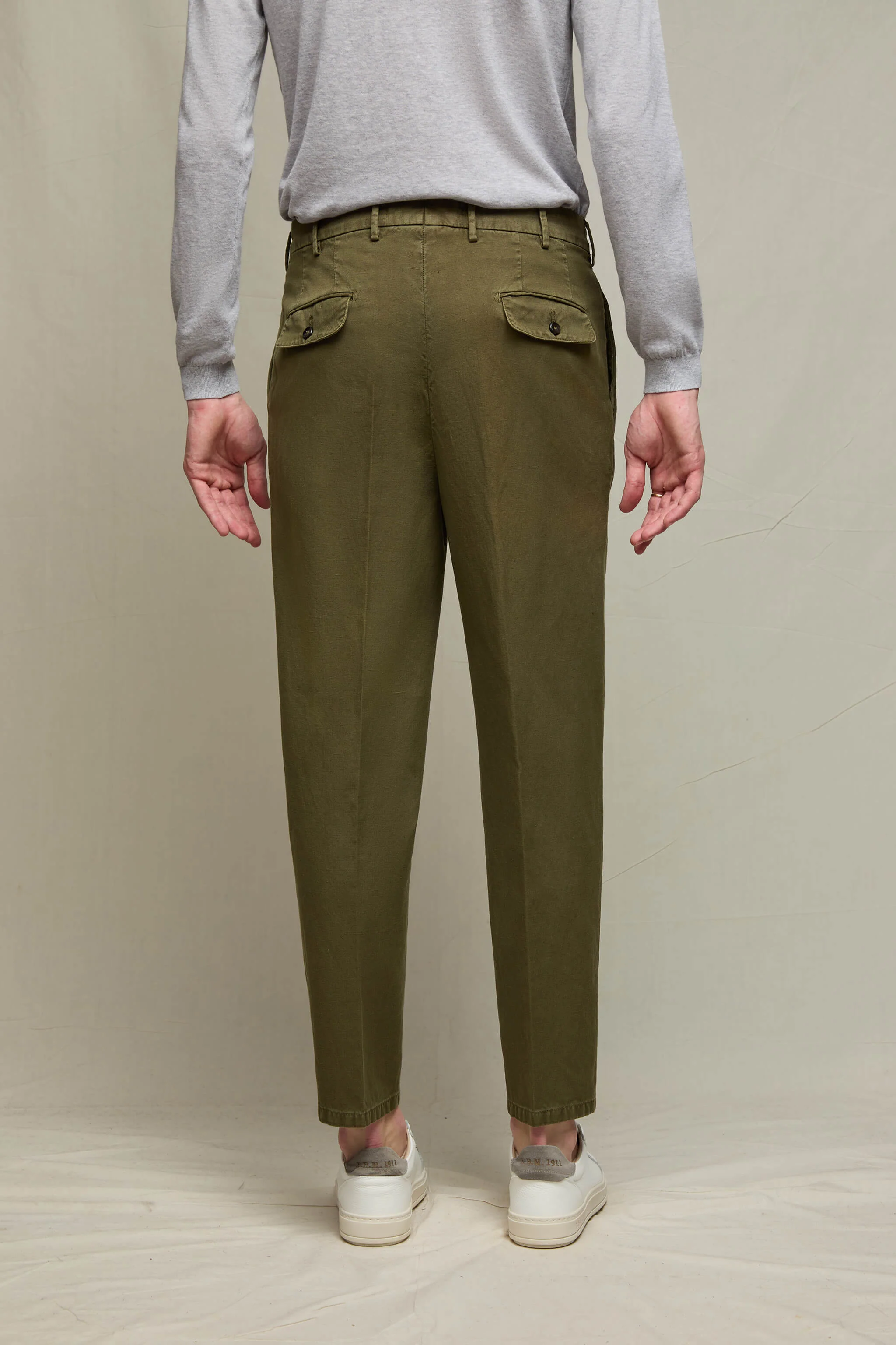 Pantalone CHARLIE tinto capo verde safari - Image 3