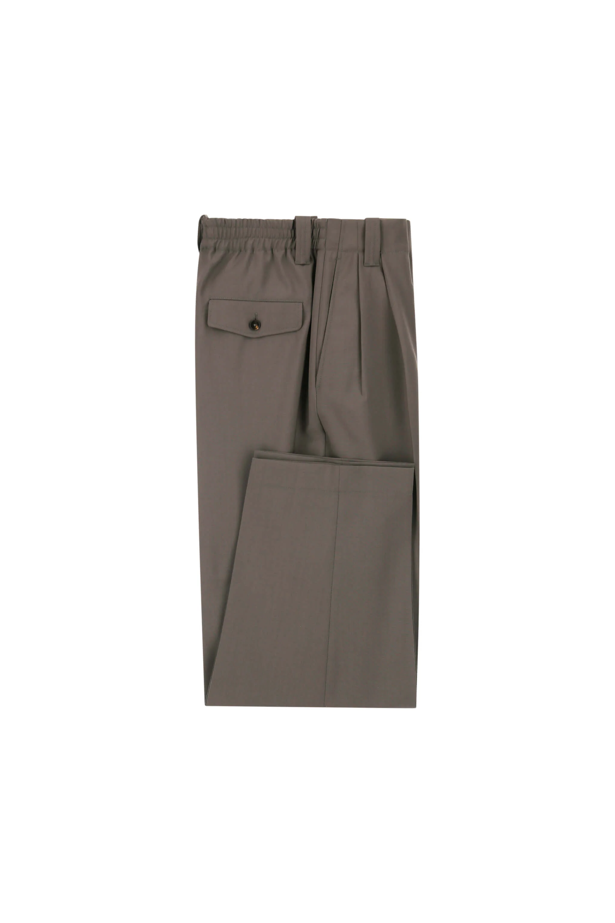 Pantalone MARK in lana marrone taupe - Image 5