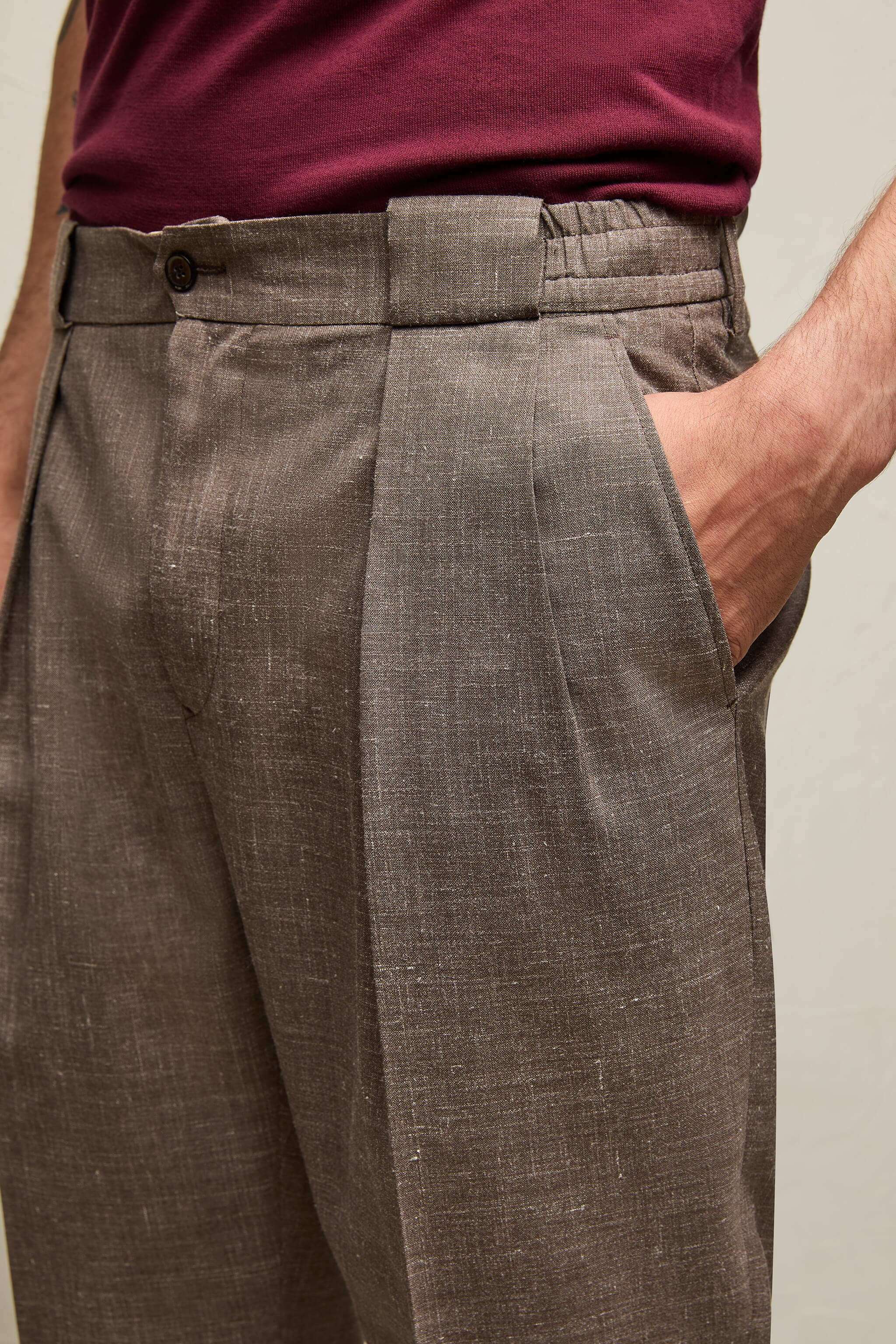 Pantalone Clarence tabacco - Image 4