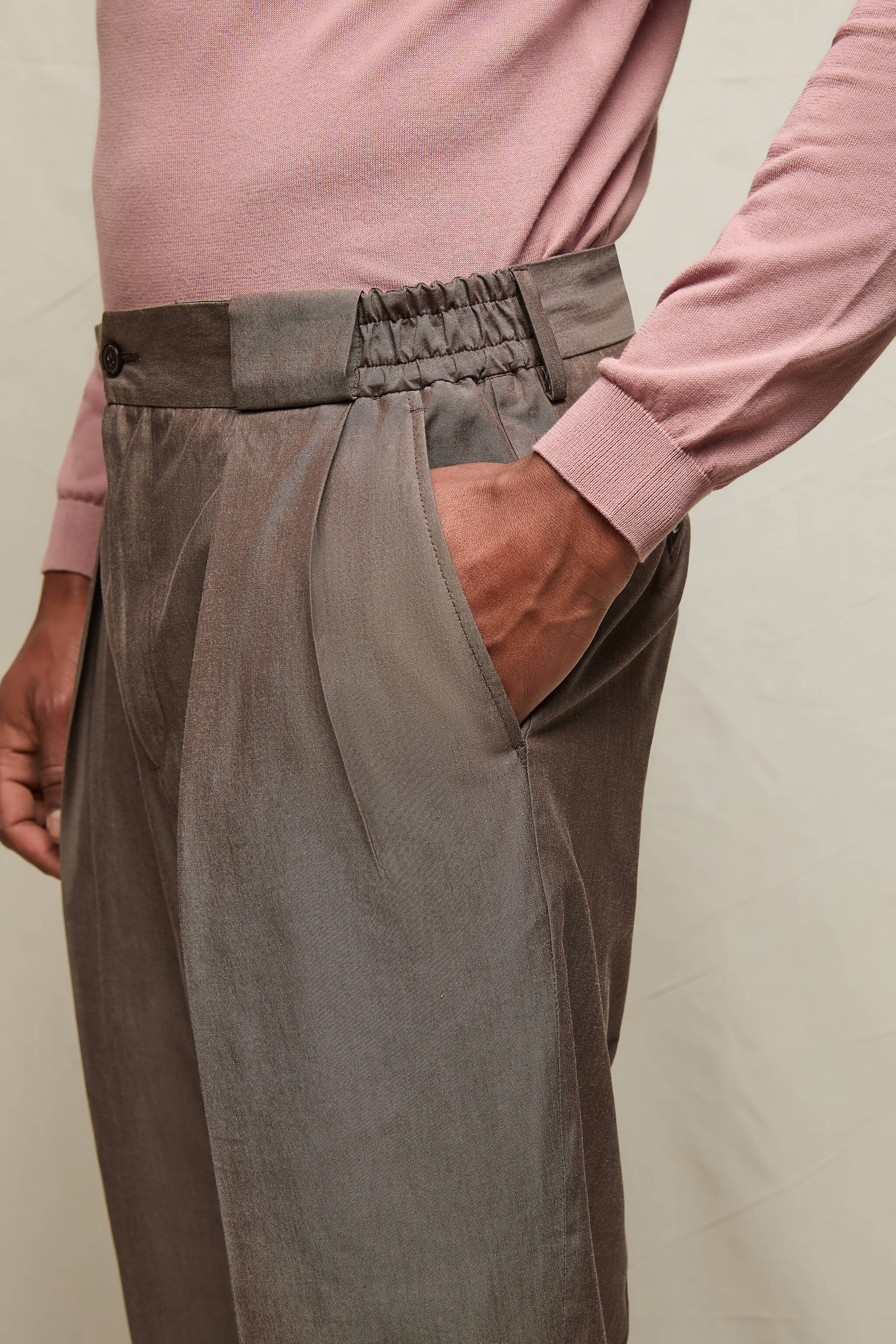 Pantalone Soul marrone taupe - Image 4