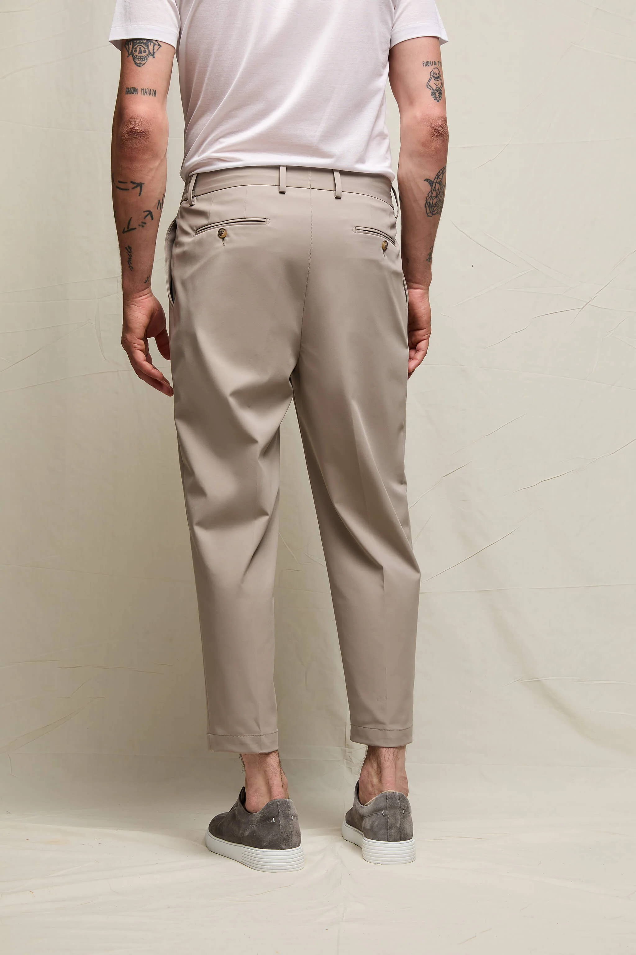 Pantalone Clarence jersey tecnico sabbia minerale - Image 2