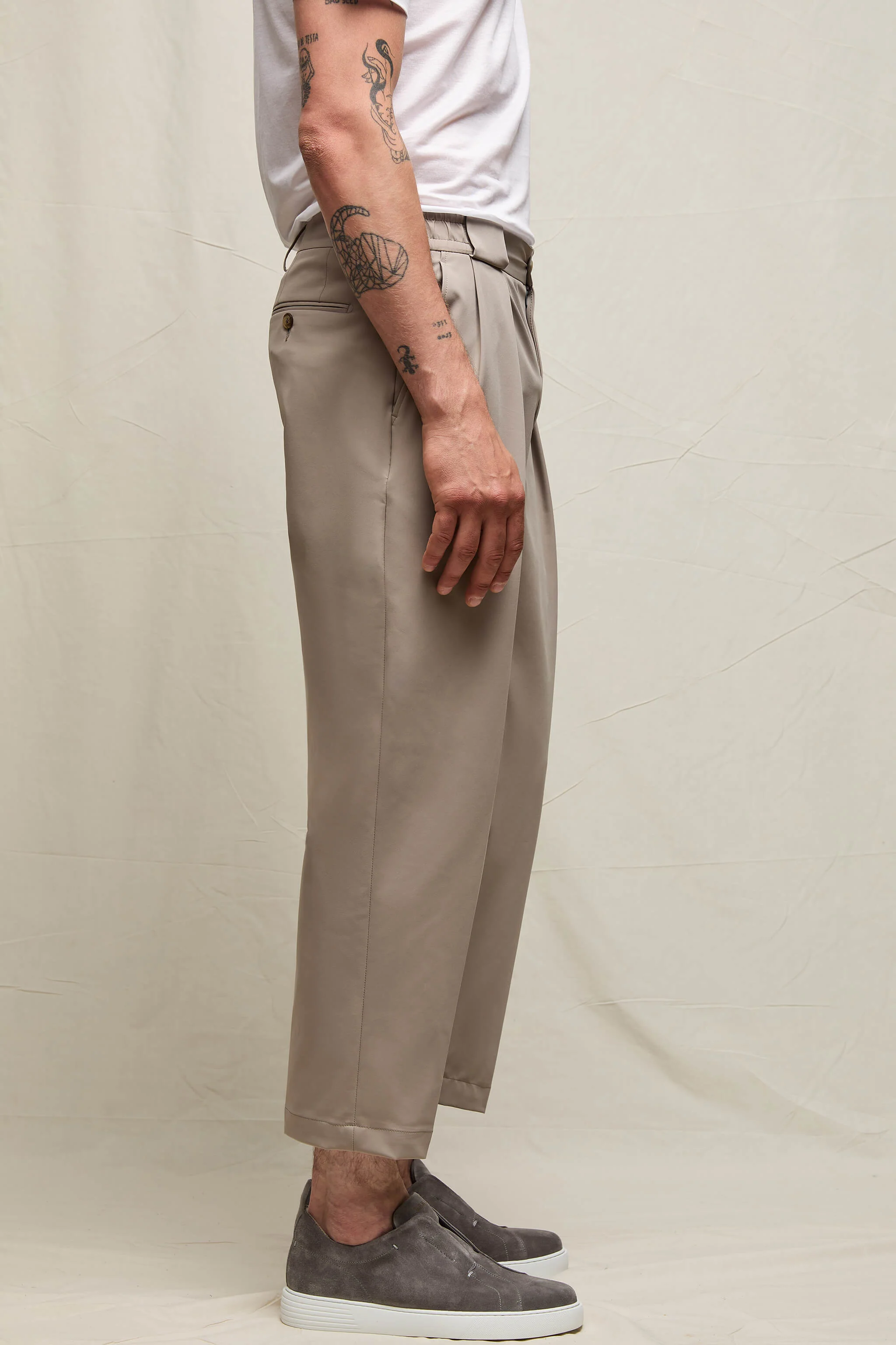 Pantalone Clarence jersey tecnico sabbia minerale - Image 3