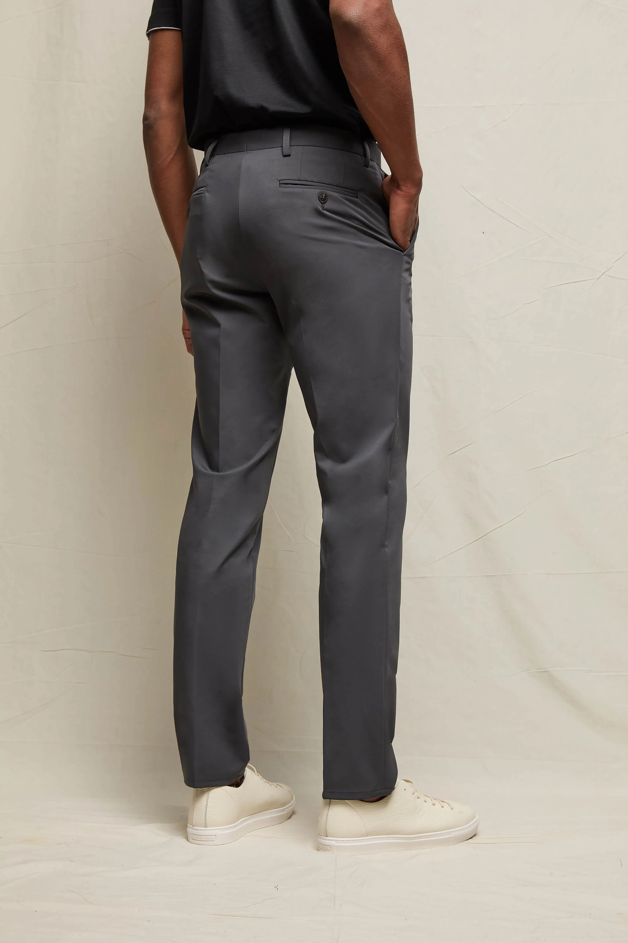 Pantalone ELTON in jersey tecnico antracite - Image 3